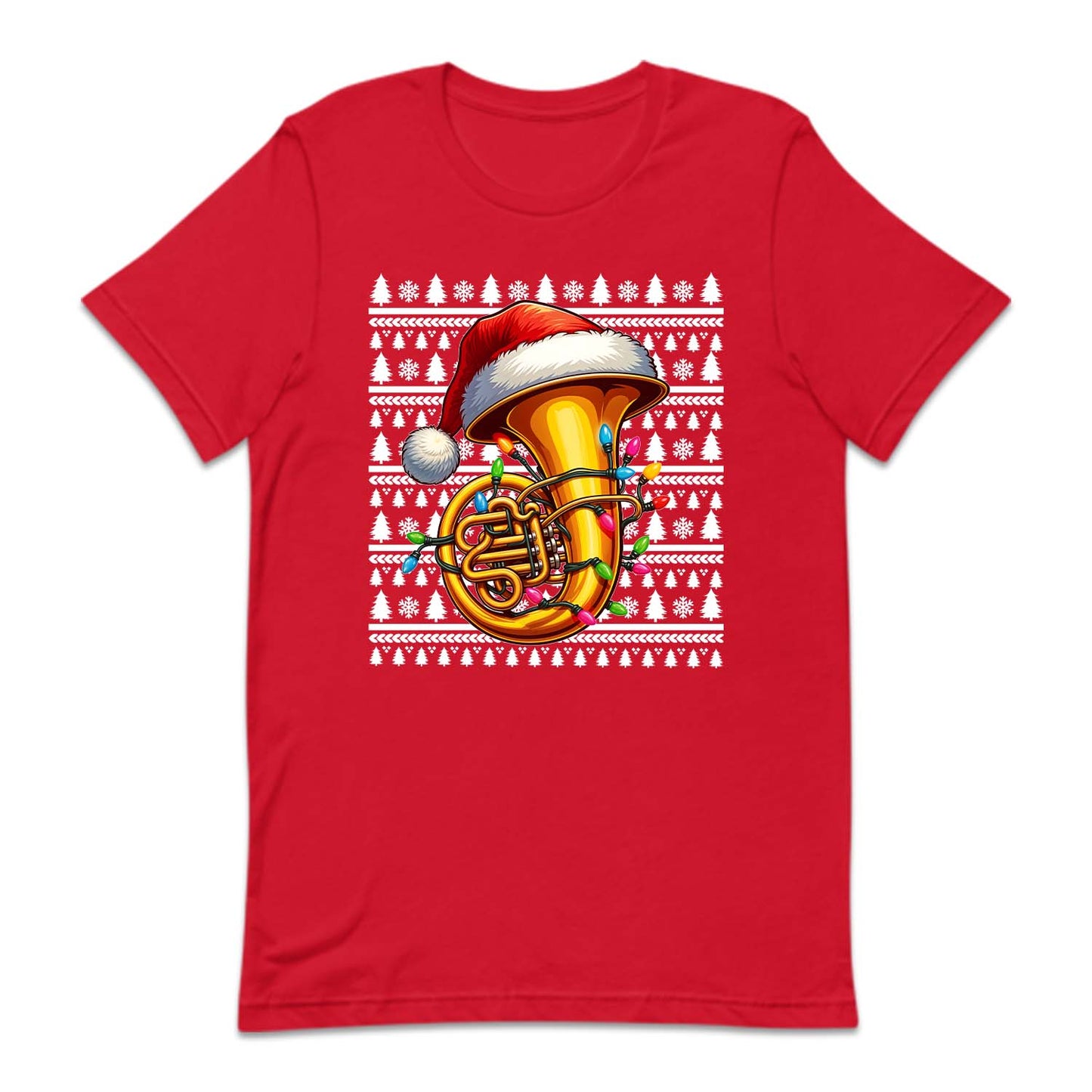 Festive Tuba Christmas Musical Holiday Cheerful Xmas Tuba Musician | PRODUCT CODE: FTCBIUCHRML