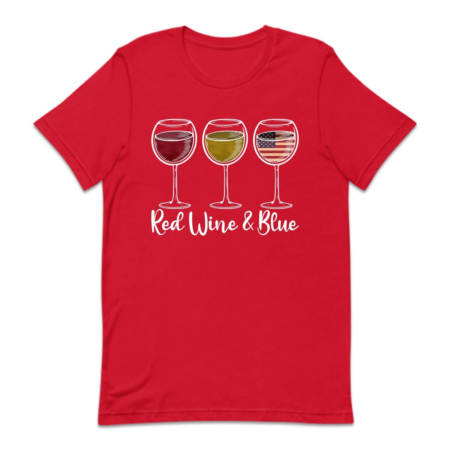 Red Wine & Blue 4th Of July American Flag | PRODUCT CODE: FRTHRDWNB