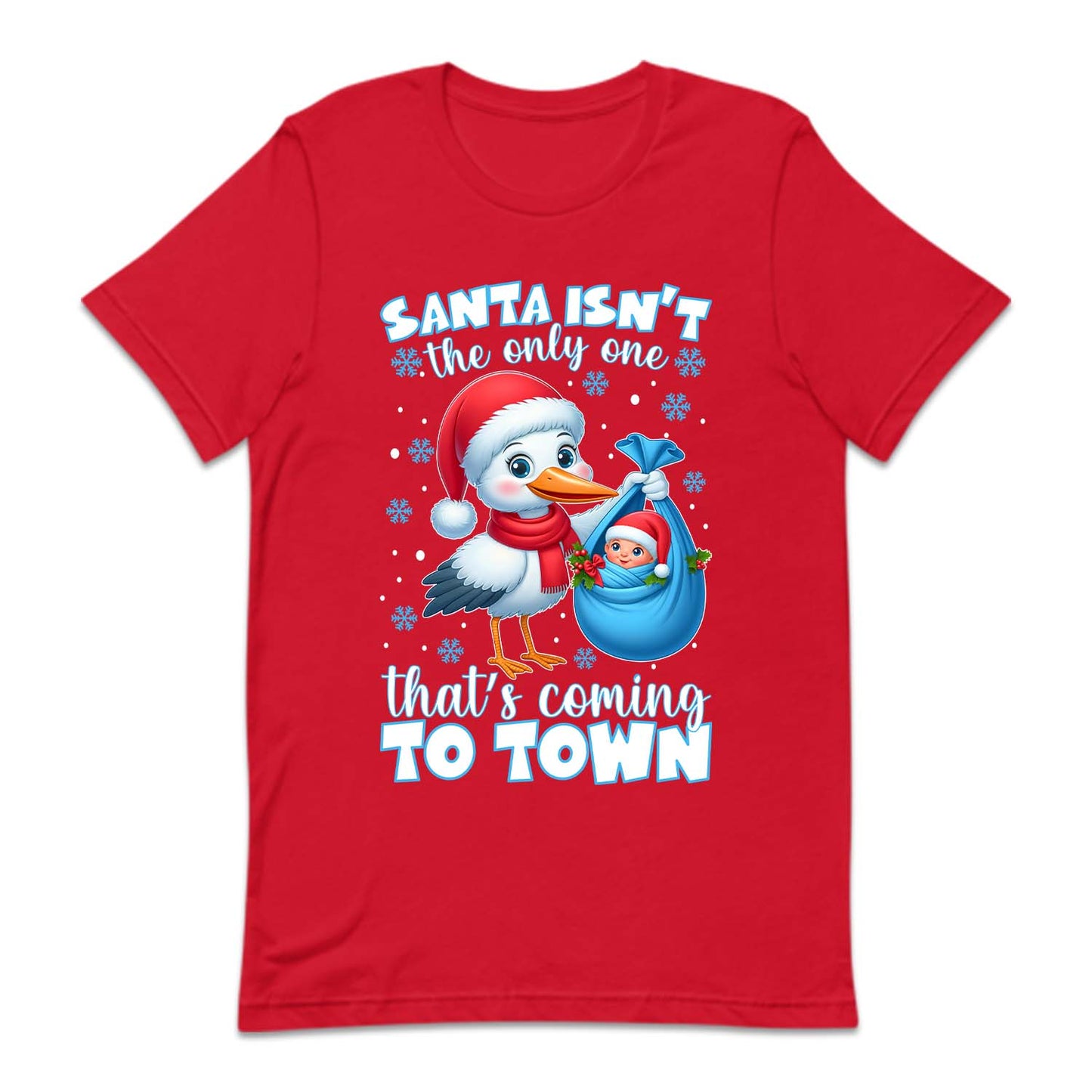 Christmas Stork and Baby Xmas Pregnancy Announcement | PRODUCT CODE: SNTBYPRGNC