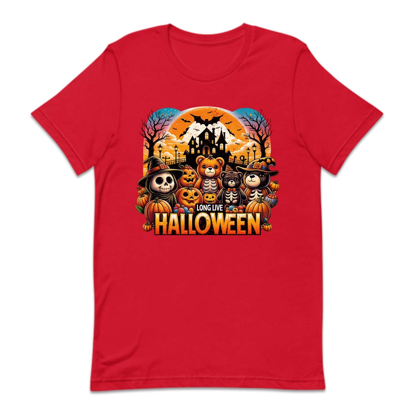 Long Live Halloween Cute Skeleton Teddy Bear Haunted House | PRODUCT CODE: LNGLVHWENS