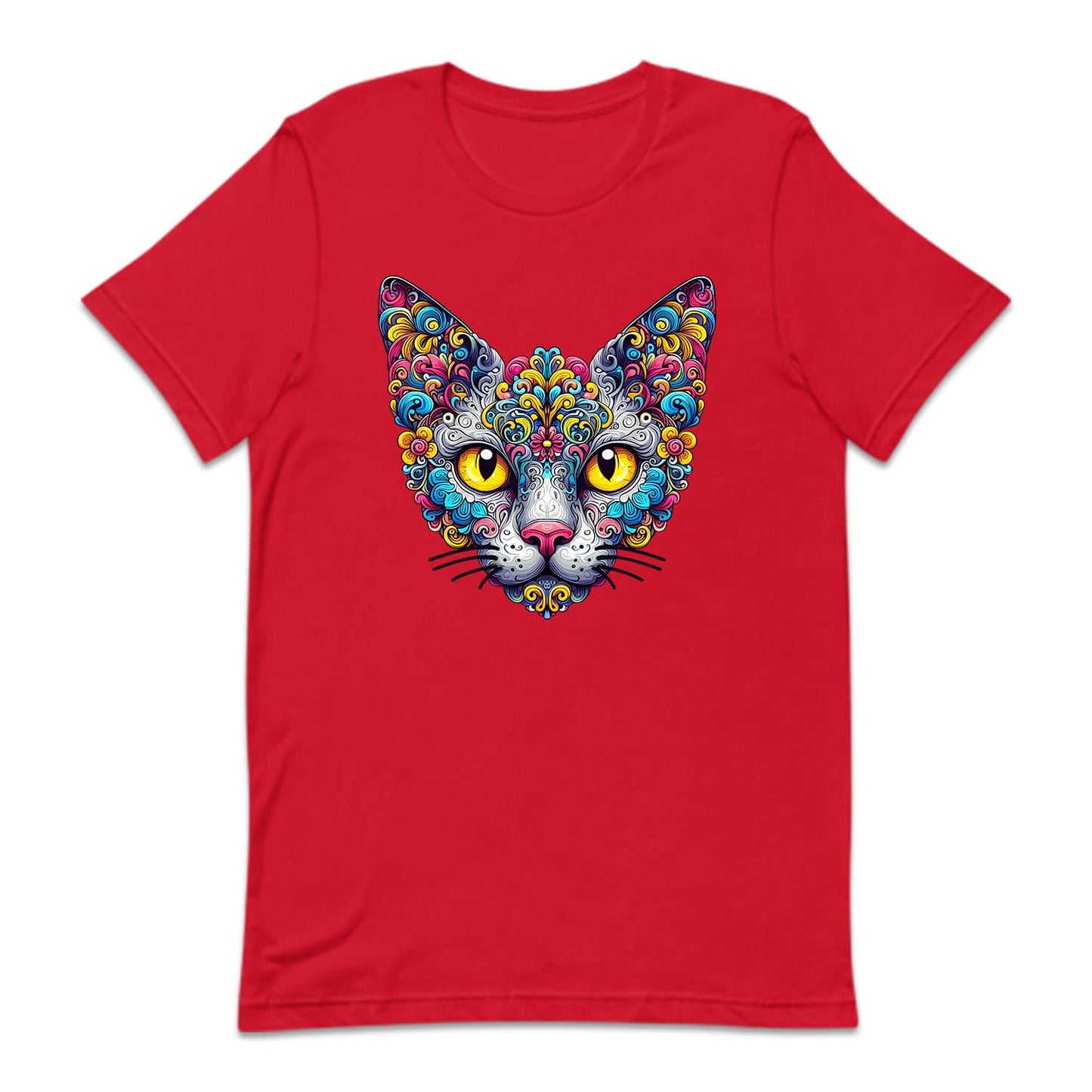 Psychedelic Colorful Devon Rex Cat | PRODUCT CODE: DVNOCTPSDY