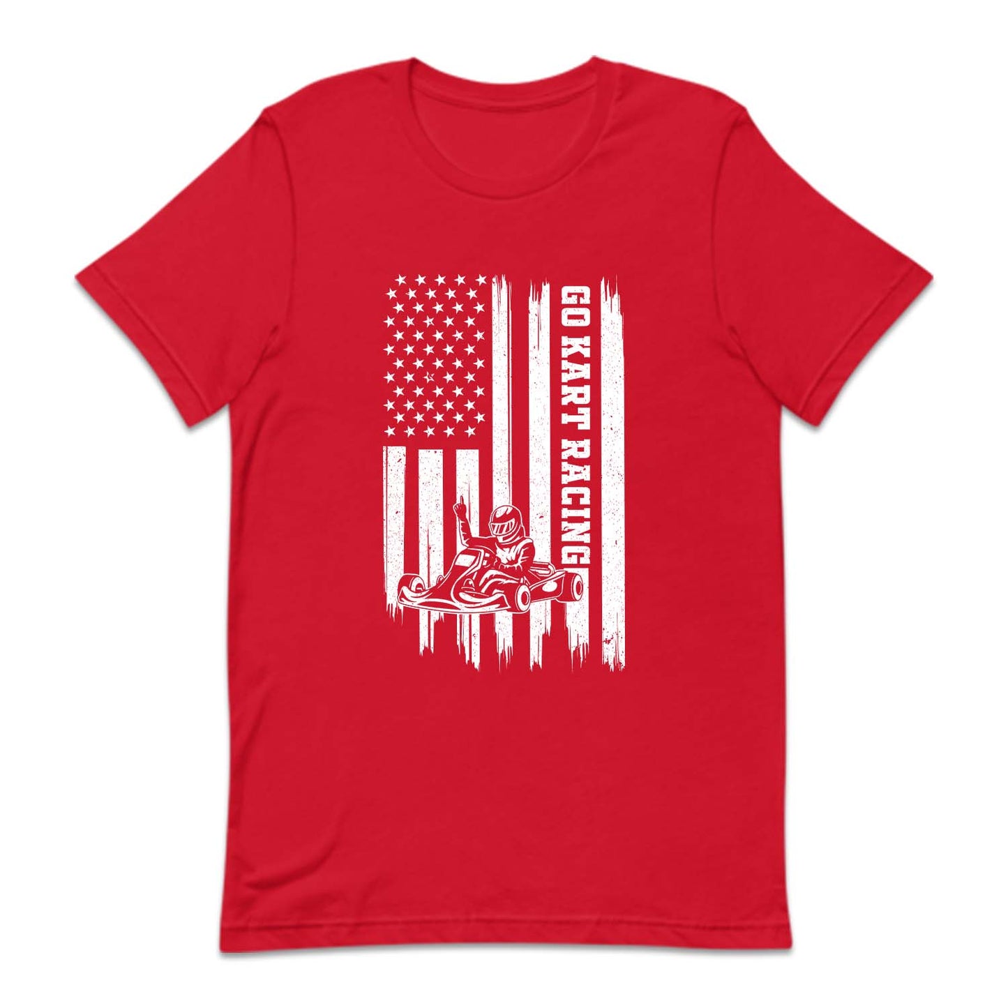 USA Flag Go Kart Racing Lover | PRODUCT CODE: GKRTAMUSFL