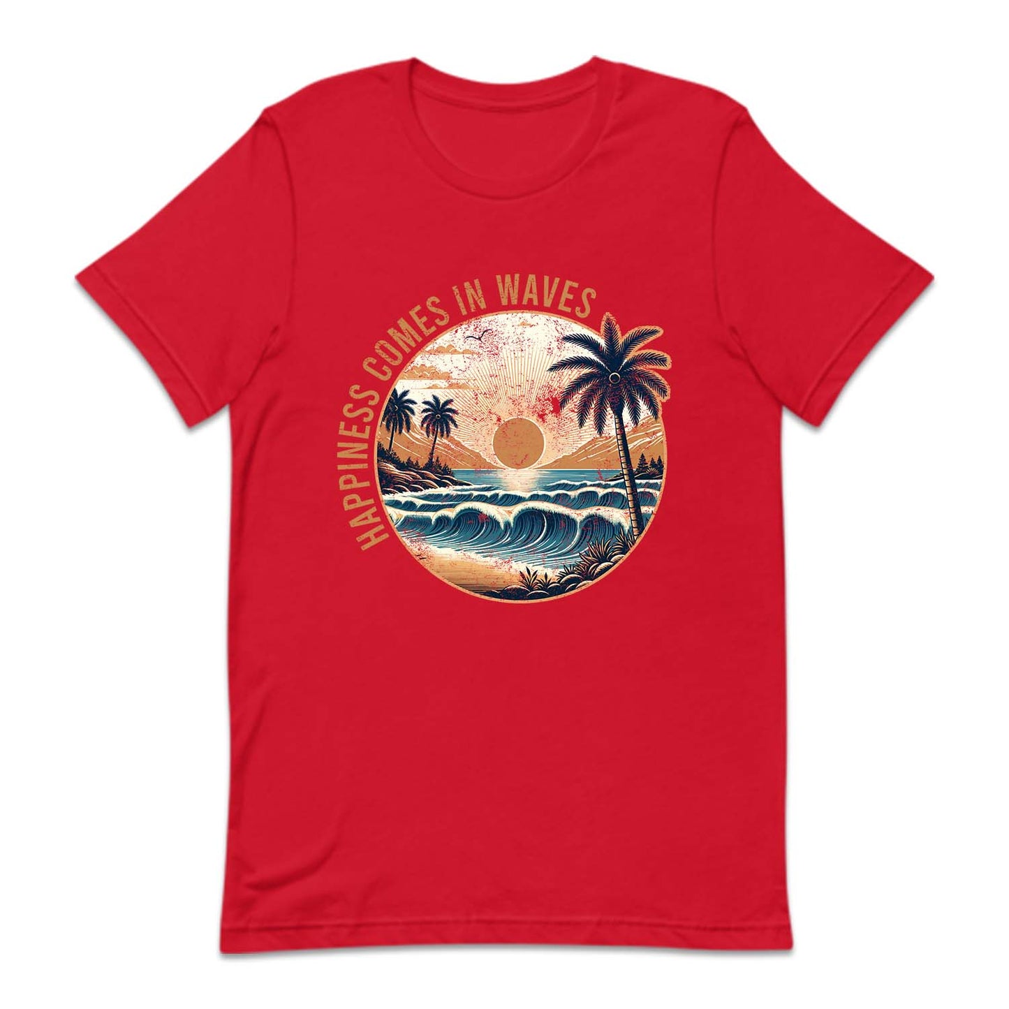 Happiness Comes In Waves Beach Vibes | PRODUCT CODE: HPANSCMIW