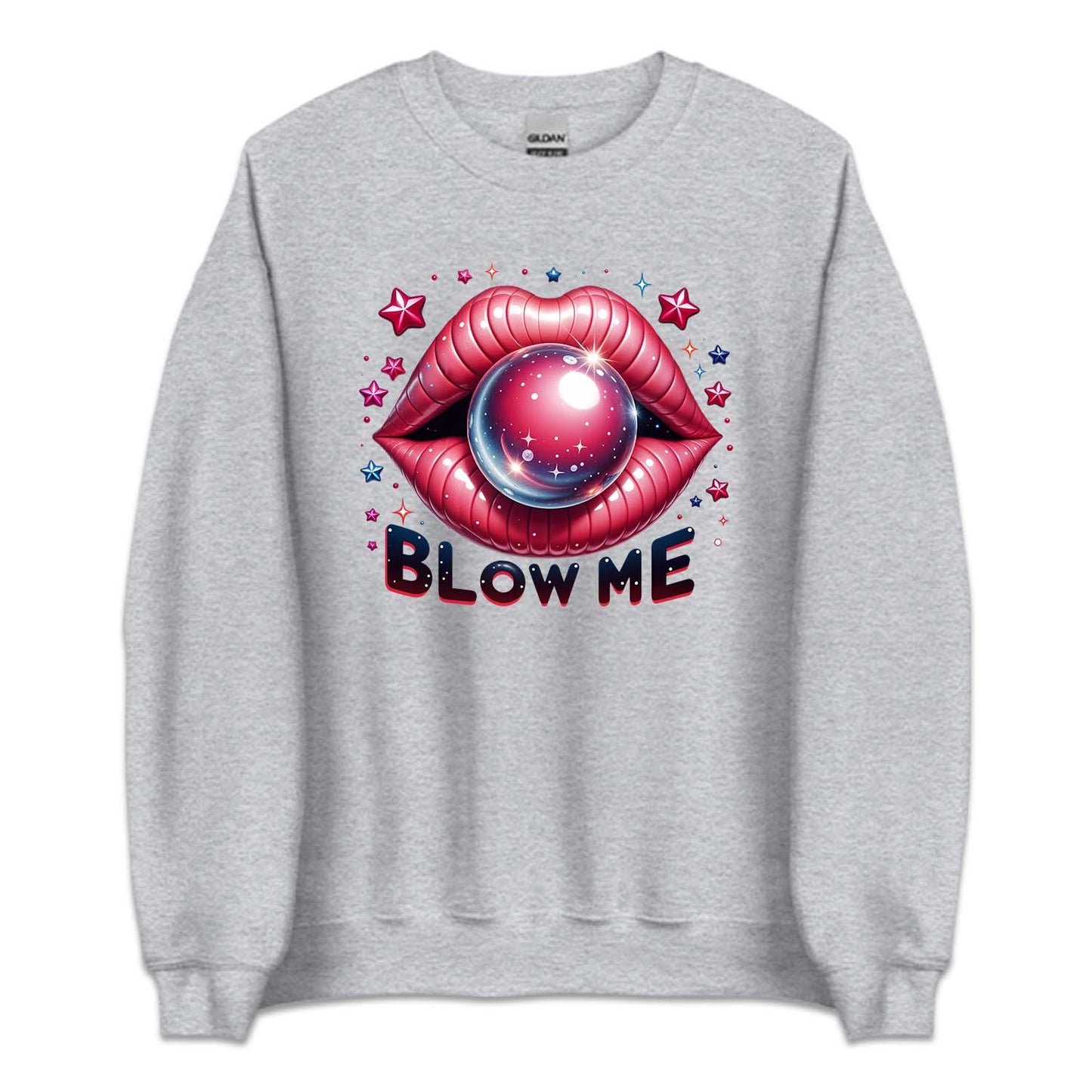 Blow Me Bubble Gum Funny Red Lips | PRODUCT CODE: BLWEMBLGM