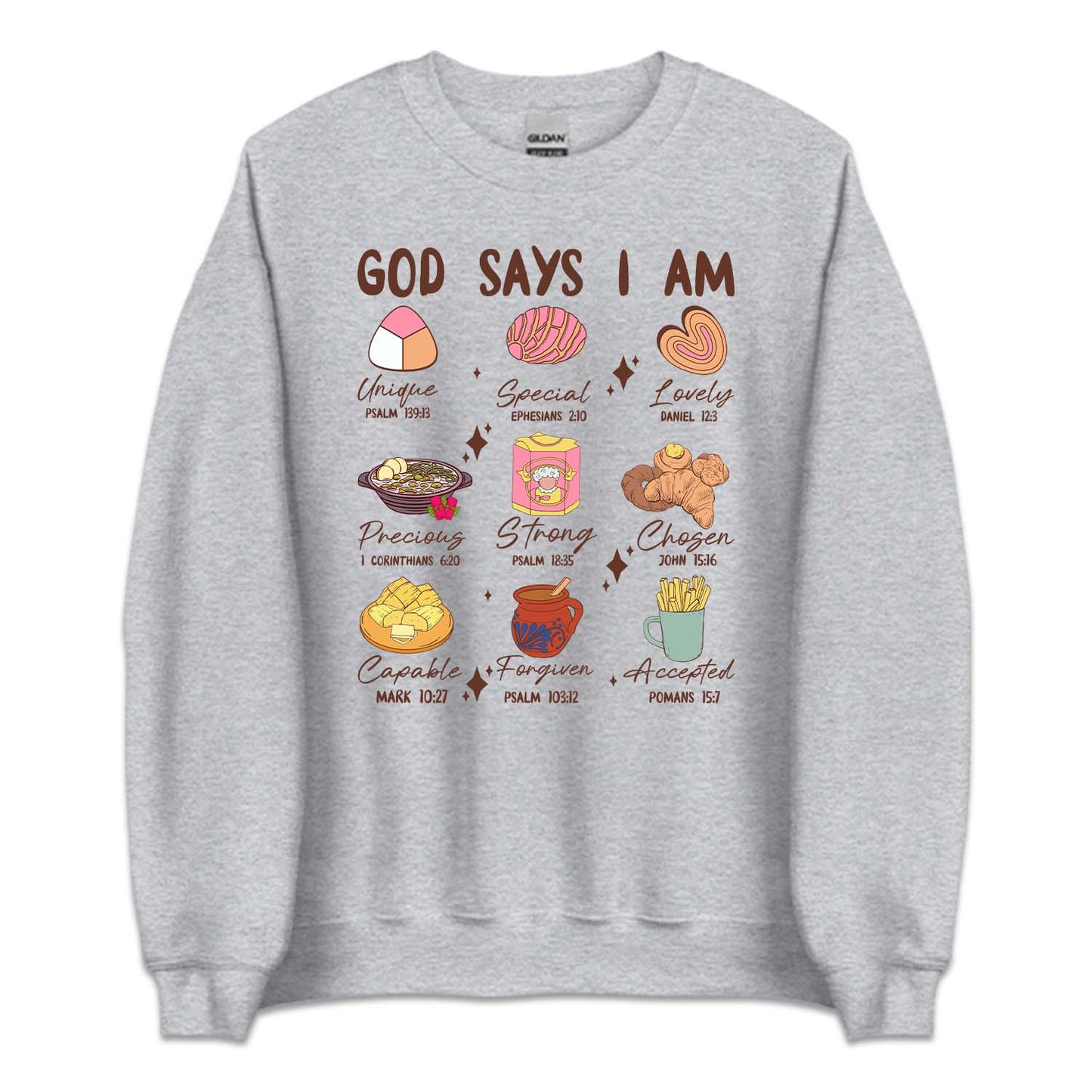 God Says I Am, Mexican Christmas Christian Bible Verse Latino Xmas | PRODUCT CODE: GDSYMACHRBL