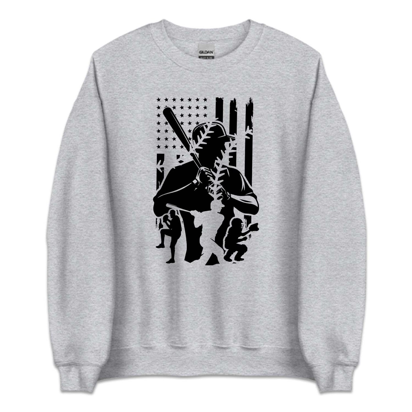 USA Flag Baseball Scene Athletic Sports Lover | PRODUCT CODE: UNTFLGBSLC