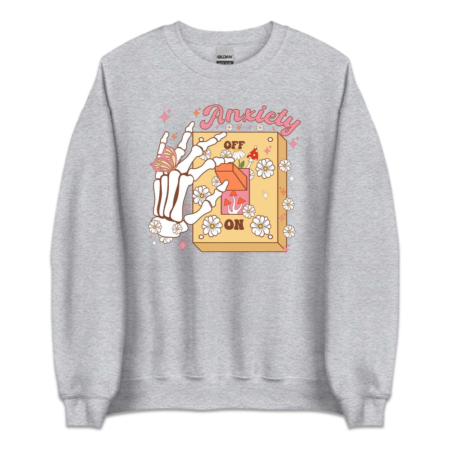 Anxiety On Off Switch Skeleton Hand | PRODUCT CODE: ANXOSKLMH