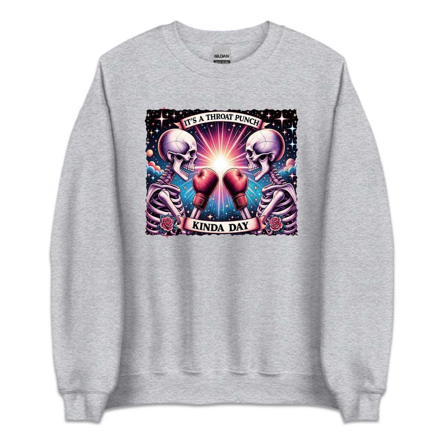 It's A Throat Punch Kinda Day Snarky Skeletons | PRODUCT CODE: ITHRAPNCKN
