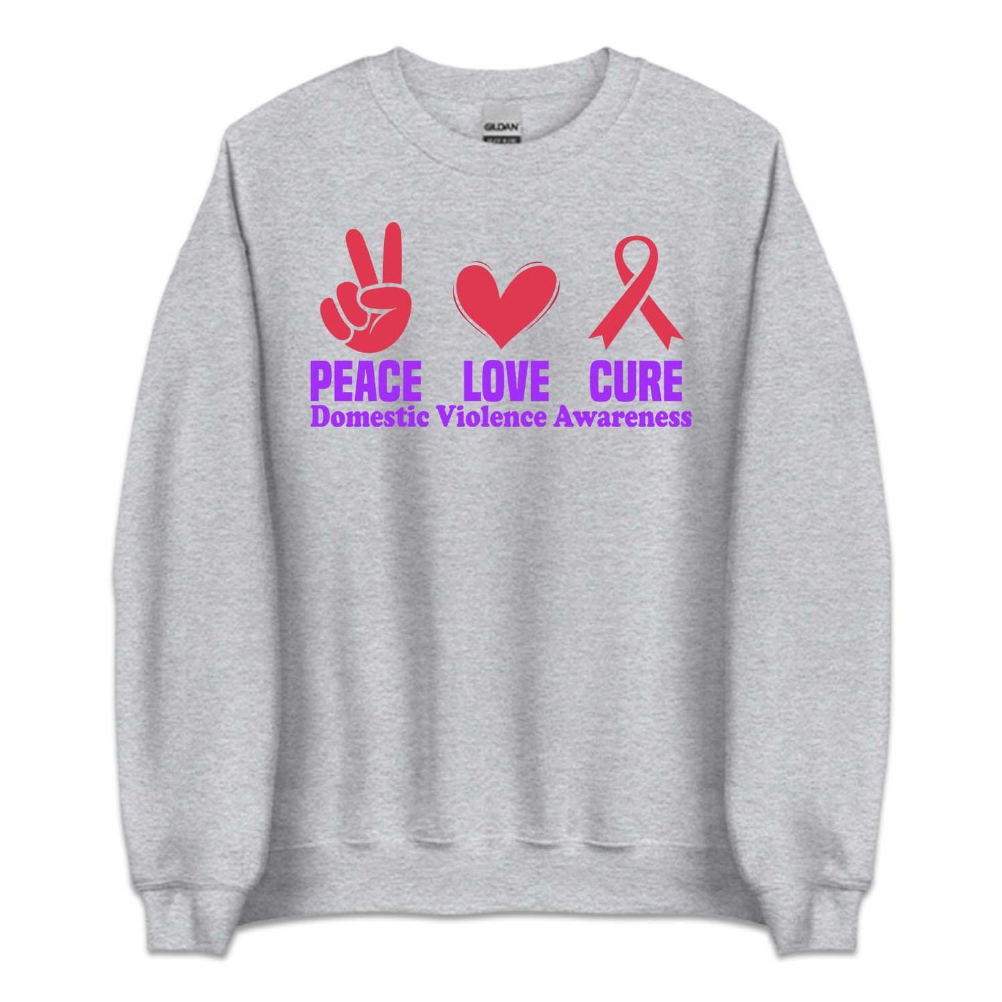 Domestic Violence Awareness Peace Love Cure Dv Survivor | PRODUCT CODE: PCELVURXDM
