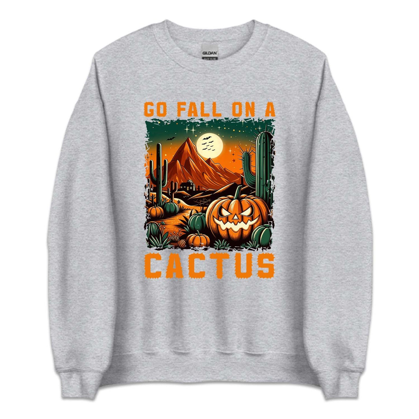 Go Fall On A Cactus Scary Pumpkin Western Halloween | PRODUCT CODE: GFLNOACTUP
