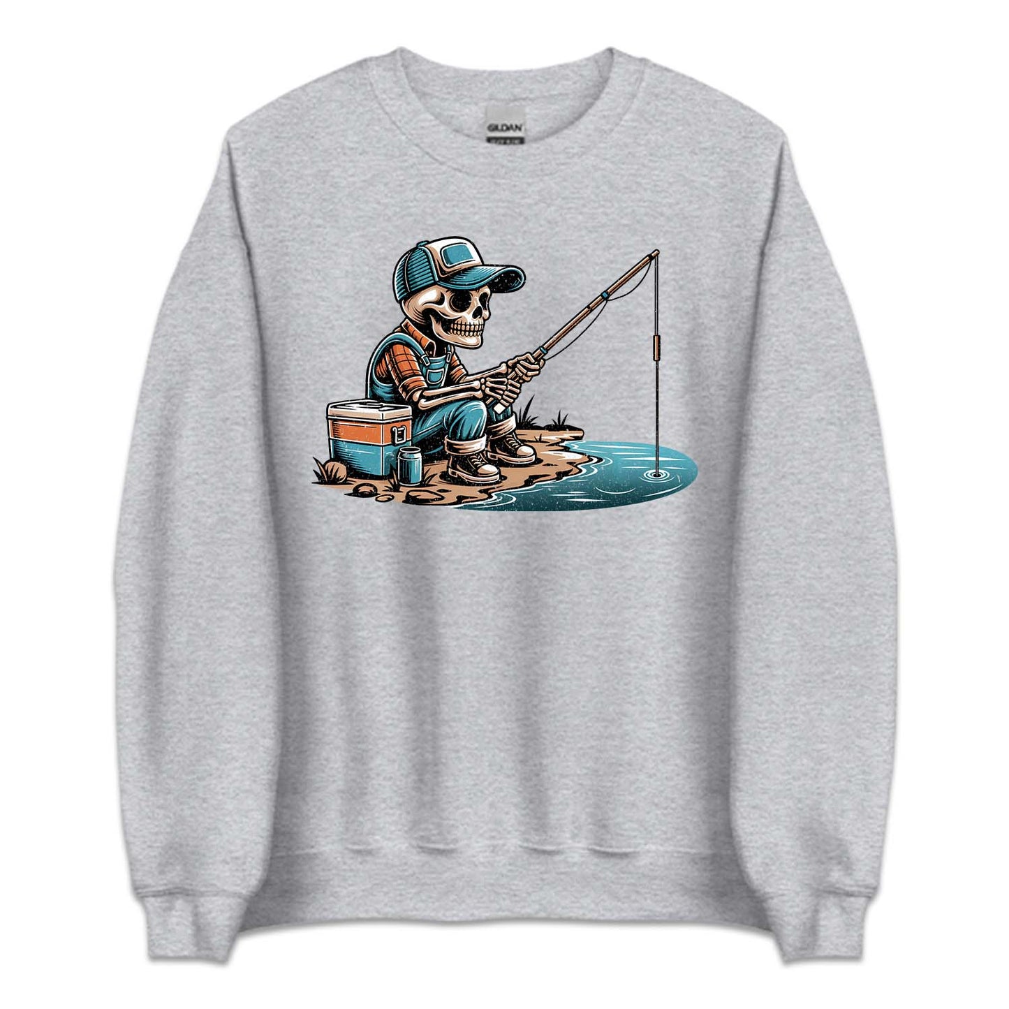 Skeleton Fishing Sarcastic Fisherman | PRODUCT CODE: SKLHSFHLWG