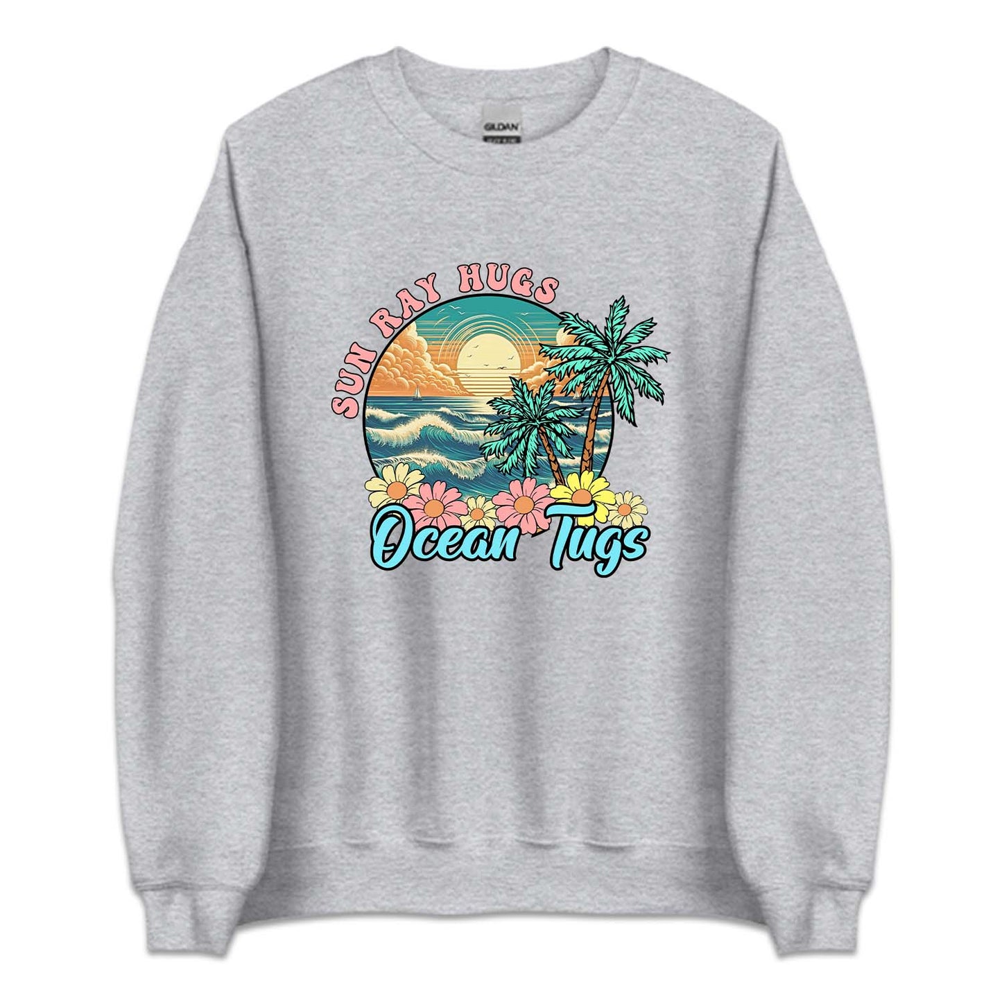 Retro Summer Sun Ray Hugs Ocean Tugs | PRODUCT CODE: SNRYHGOC