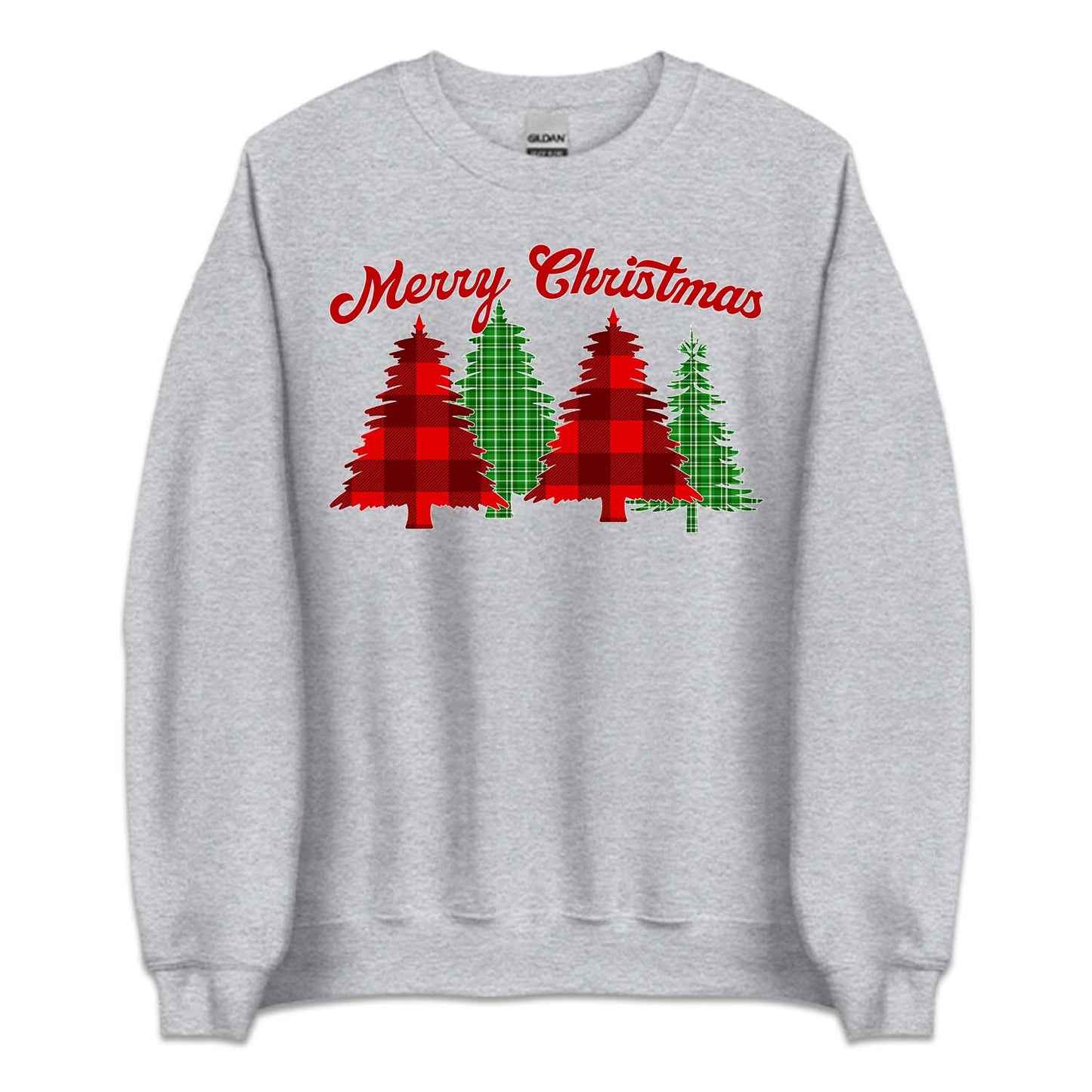 Merry Christmas Buffalo Plaid Trees Festive Xmas | PRODUCT CODE: MRYCHBFLOTRE