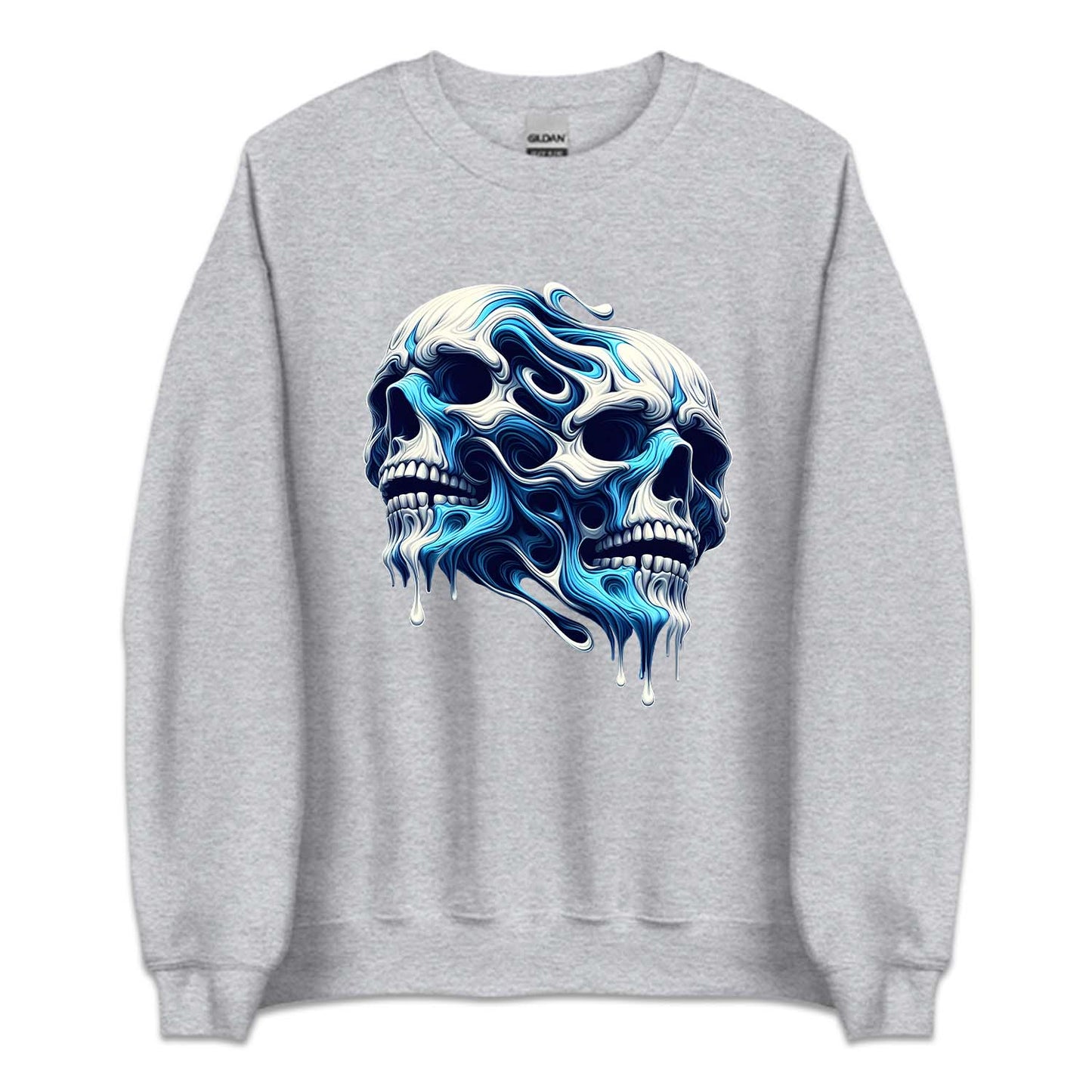 Vintage Y2k Screaming Skull Emo Nostalgia Streetwear | PRODUCT CODE: SCRGSKLUV