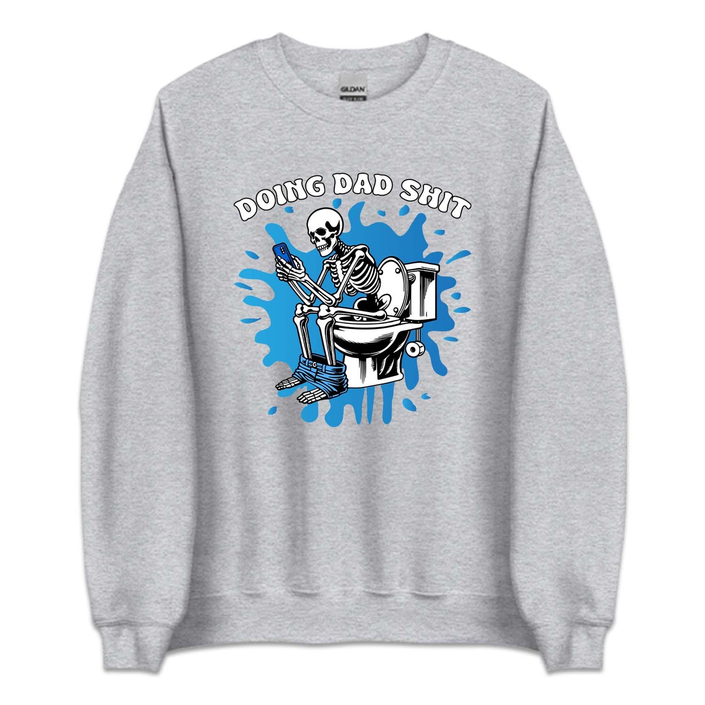 Doing Dad Shit Funny Skeleton Hilarious Toilet Humor | PRODUCT CODE: DNGADSHFA