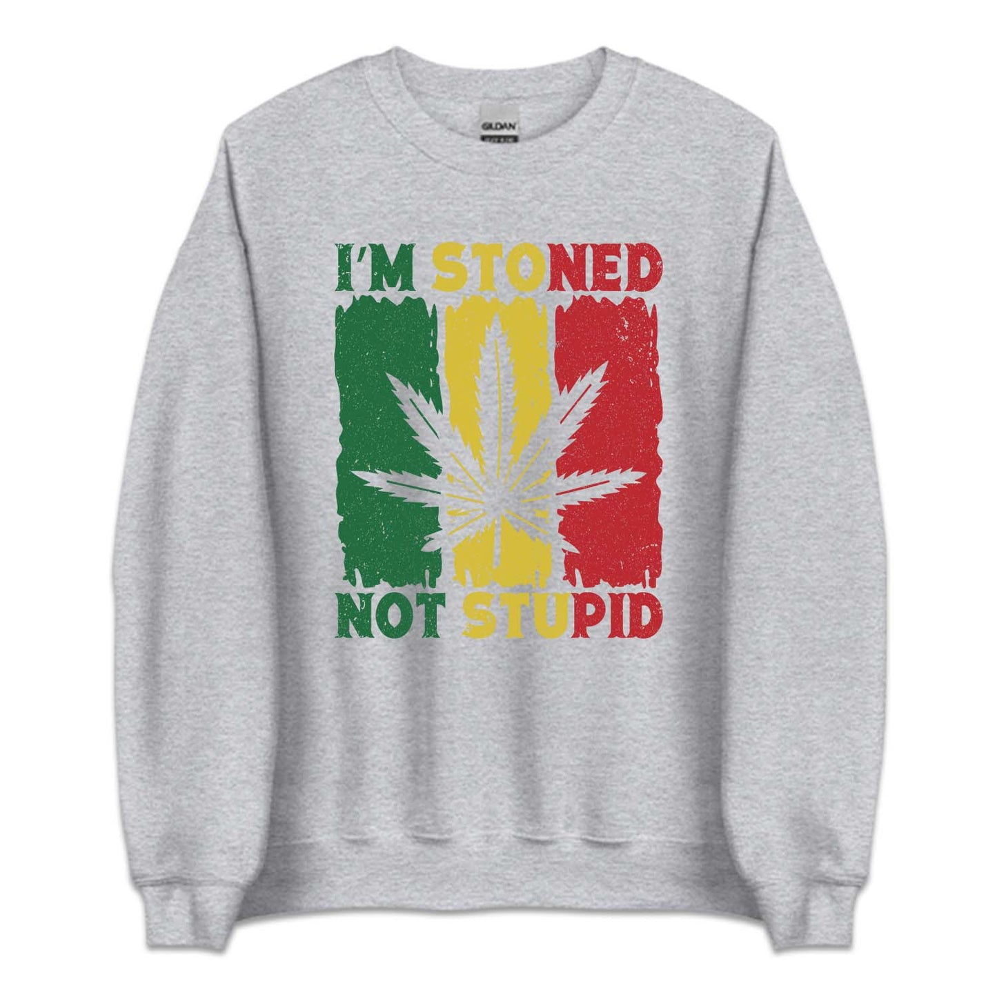 Cannabis Marijuana I'm Stoned Not Stupid THC Weed Funny Pothead | PRODUCT CODE: STNDPUCNVB