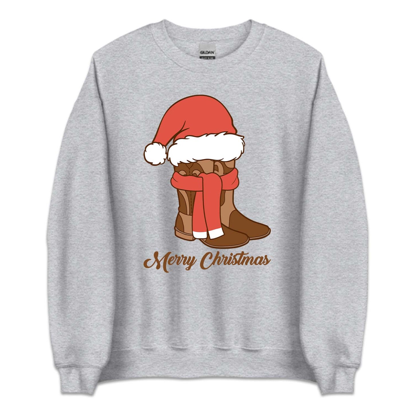 Western Christmas Rustic Santa Cowboy Boots Xmas | PRODUCT CODE: WTRNFVHLDCM