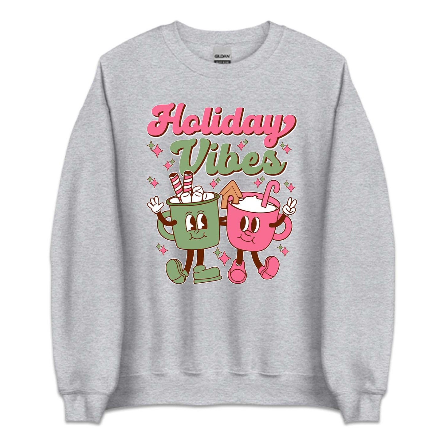 Holiday Vibes Pink Christmas Coffee Mugs Xmas | PRODUCT CODE: HLDVBSPKNCHR