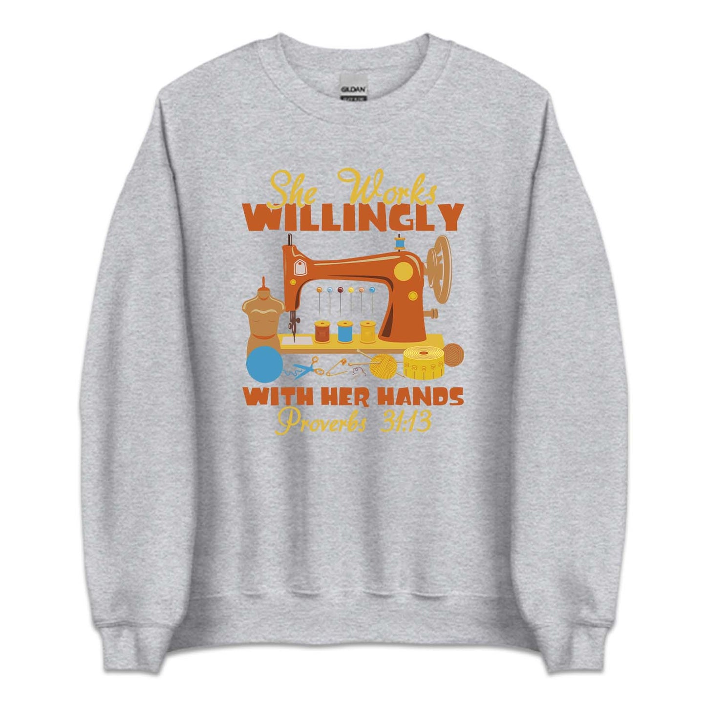 She Works Willingly With Her Hands Sewing Machine | PRODUCT CODE: SWLNGYHRN