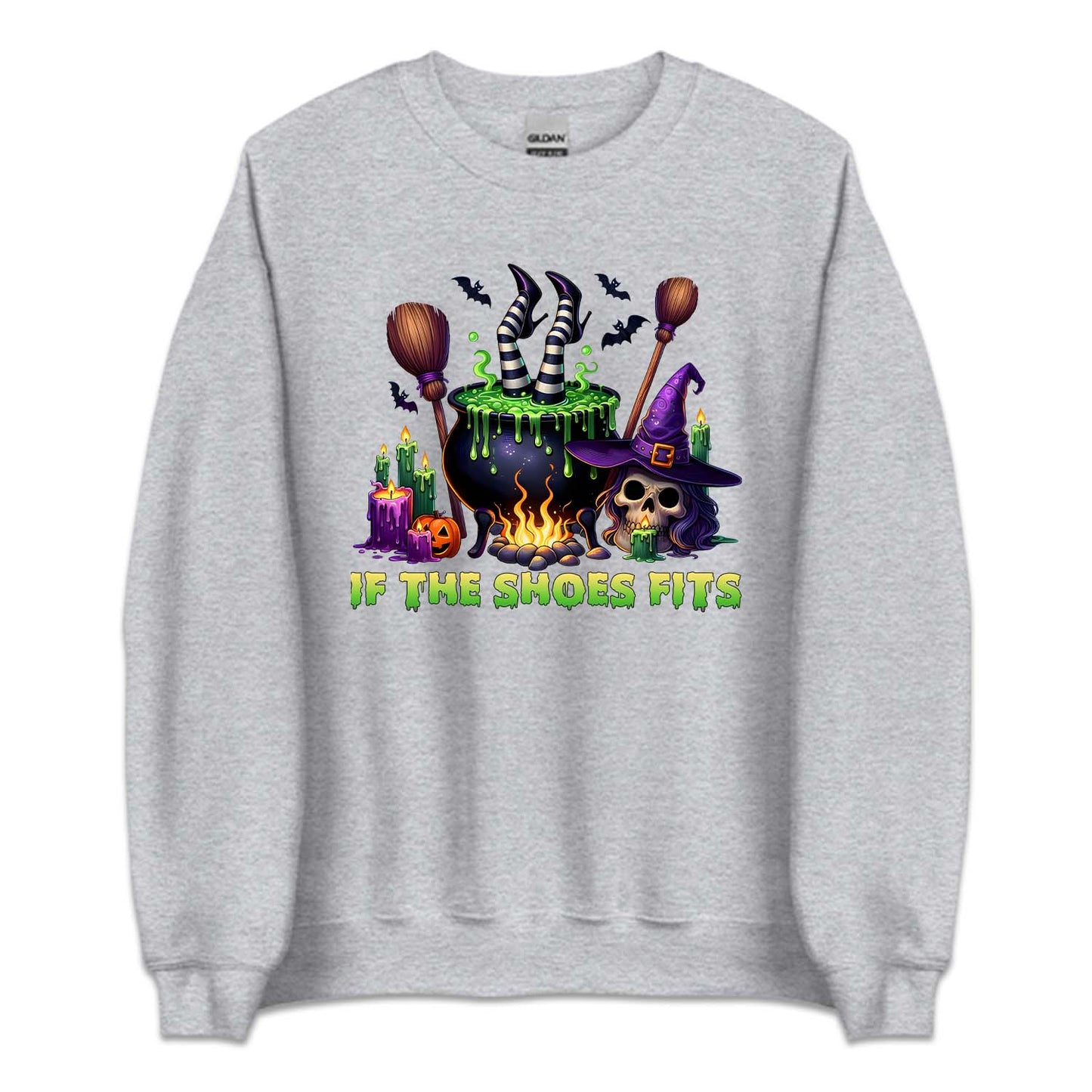 If The Shoe Fits Witch Feet In Cauldron Dripping Candles Halloween | PRODUCT CODE: FTHSHTHLWC
