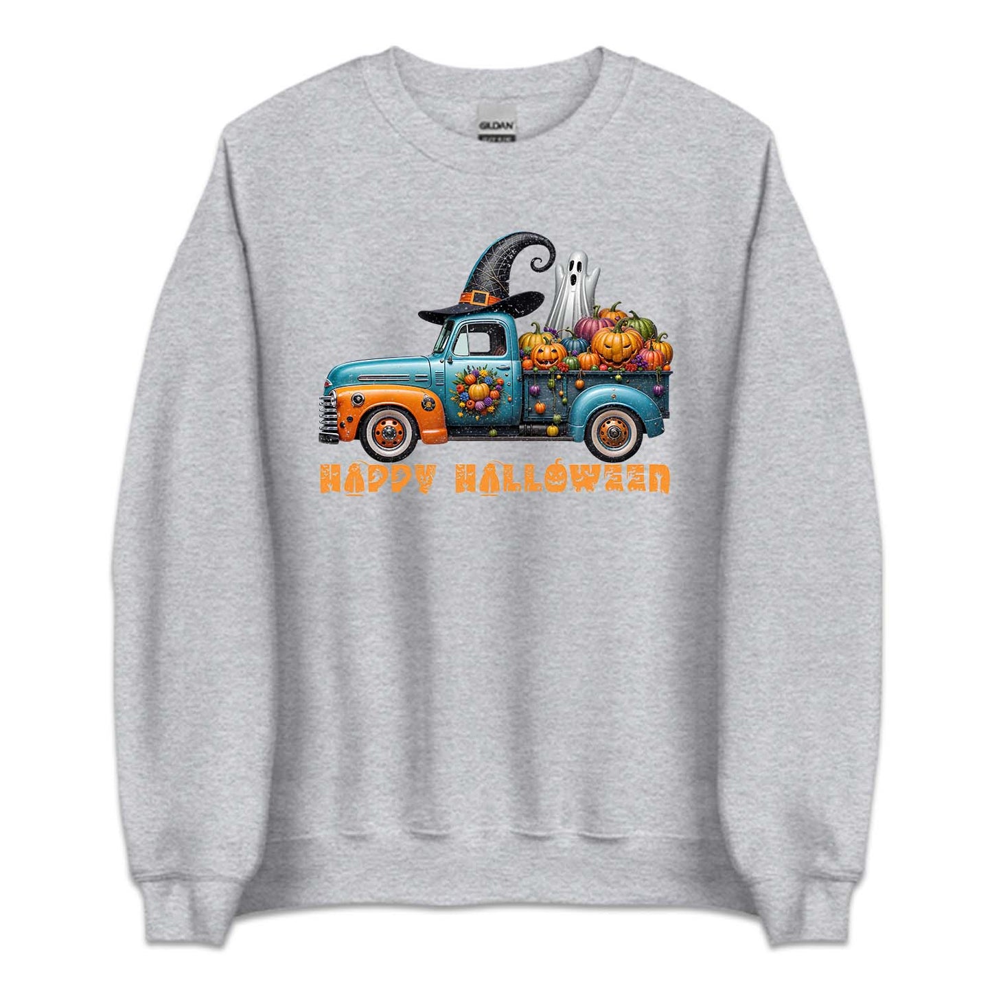 Halloween Pickup Truck Boo Ghost Pumpkins | PRODUCT CODE: HLPCKPUCK
