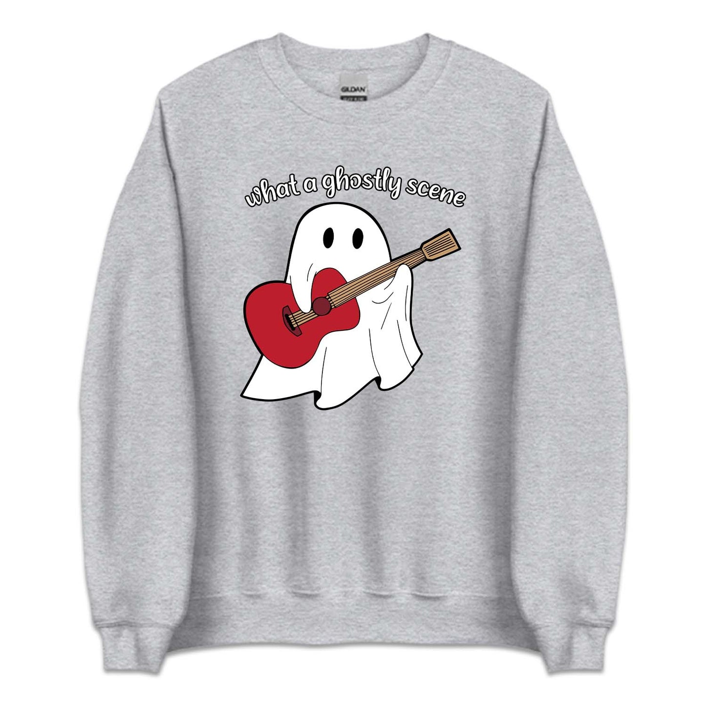 What A Ghostly Scene Ghost Playing Guitar Swiftie Halloween | PRODUCT CODE: WHGSLYTCH