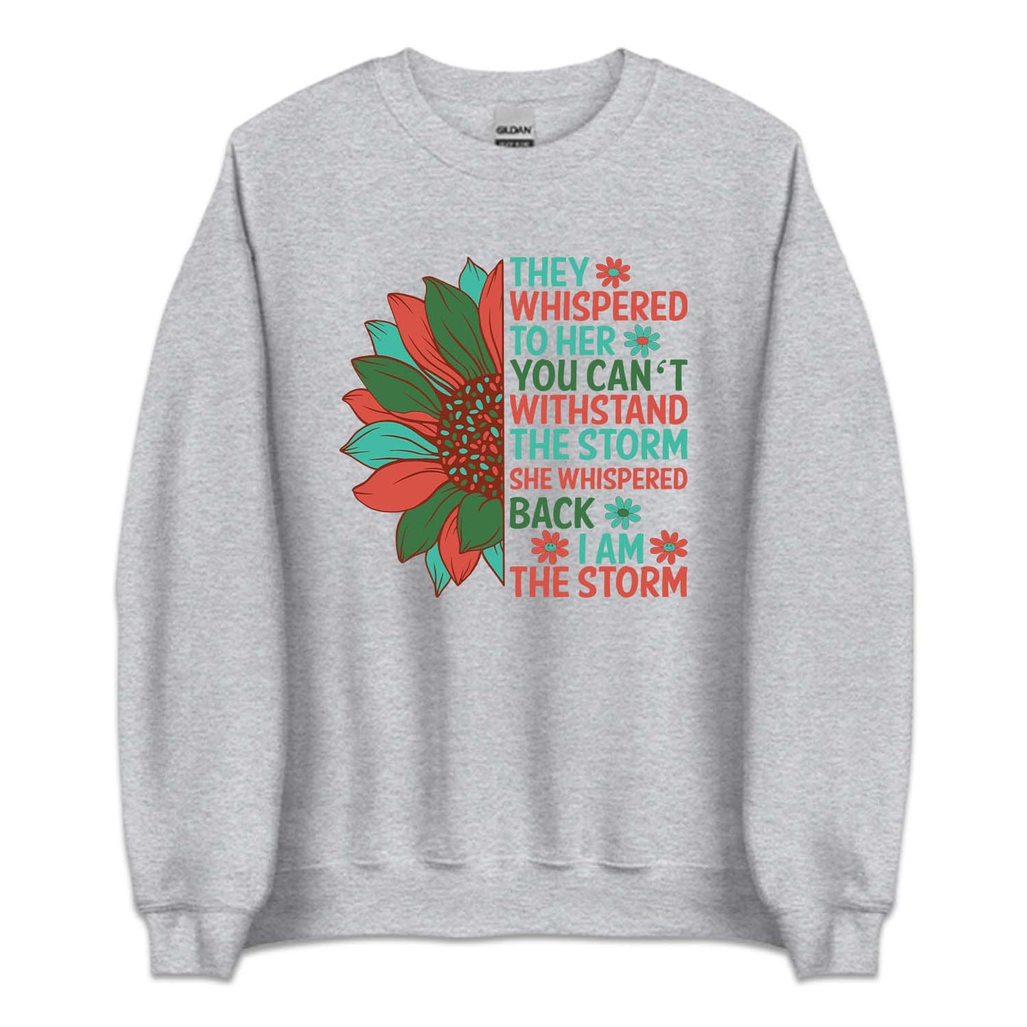 Strong Woman Empowerment Sunflower Positive Quote | PRODUCT CODE: STRNGWMPRF