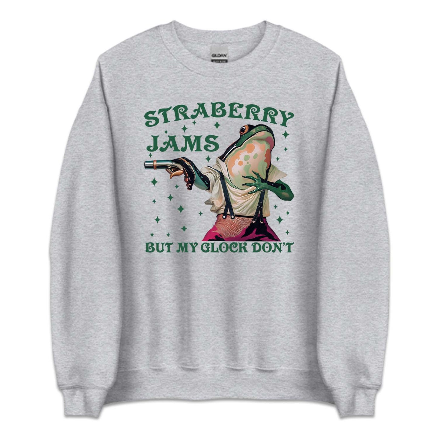 Strawberry Jams But My Glock Don't Hilarious Frog with Gun | PRODUCT CODE: SRTBWGNUL