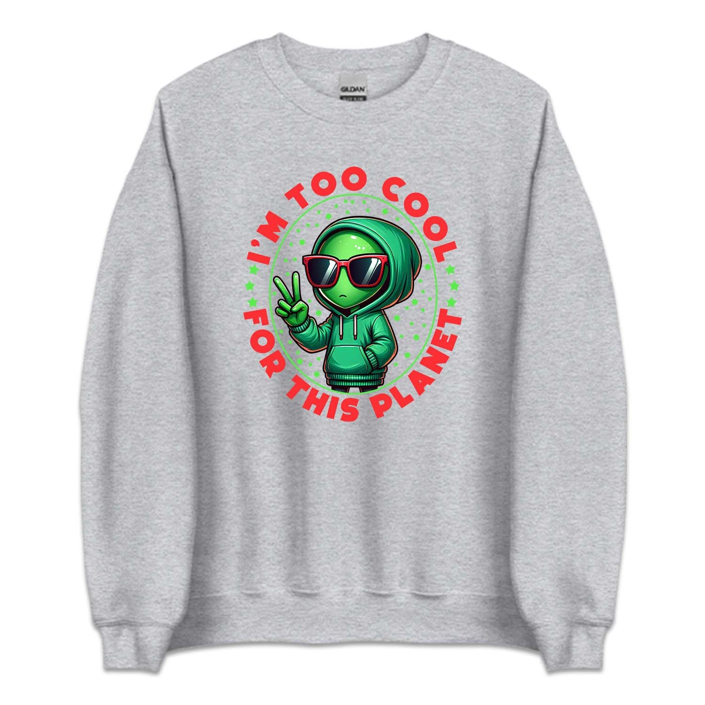 i'm Too Cool For This Planet UFO Alien | PRODUCT CODE: UALFOEXTSC