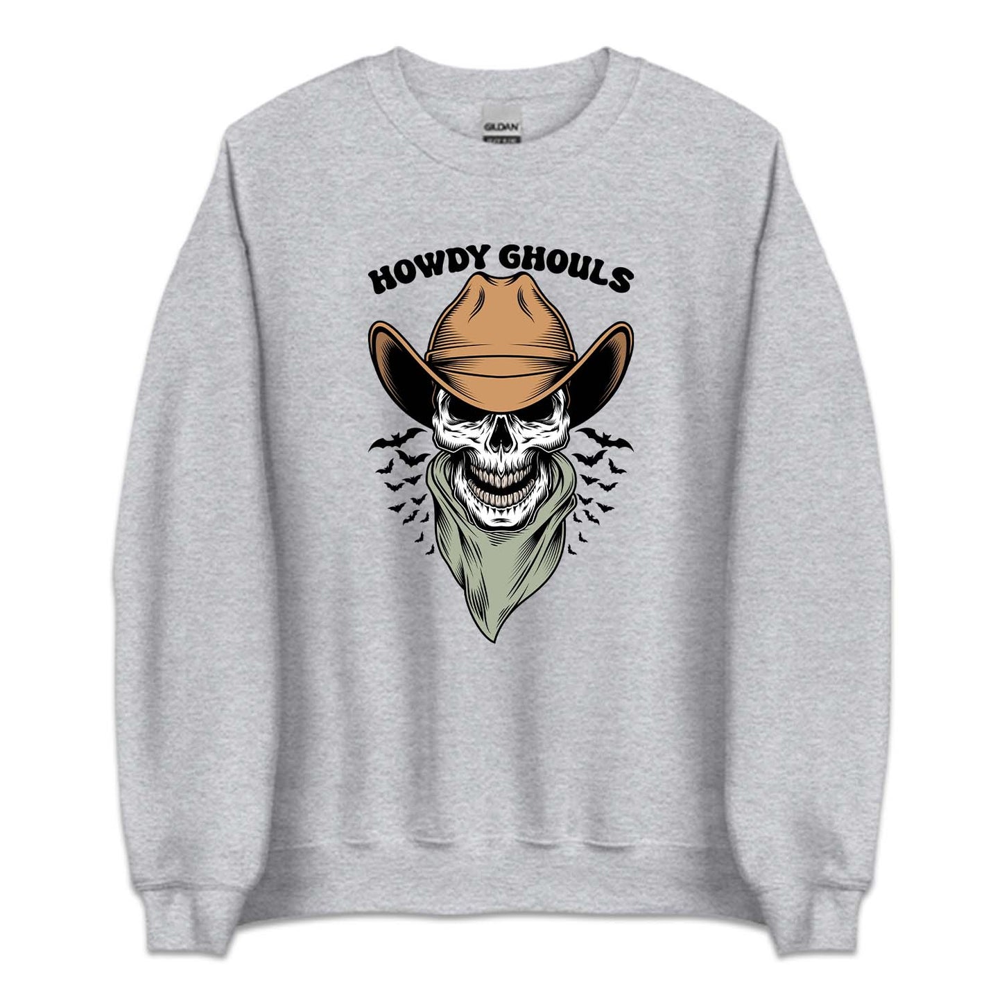 Howdy Ghouls Western Skull Cowboy Halloween | PRODUCT CODE: HWDGLUSCW