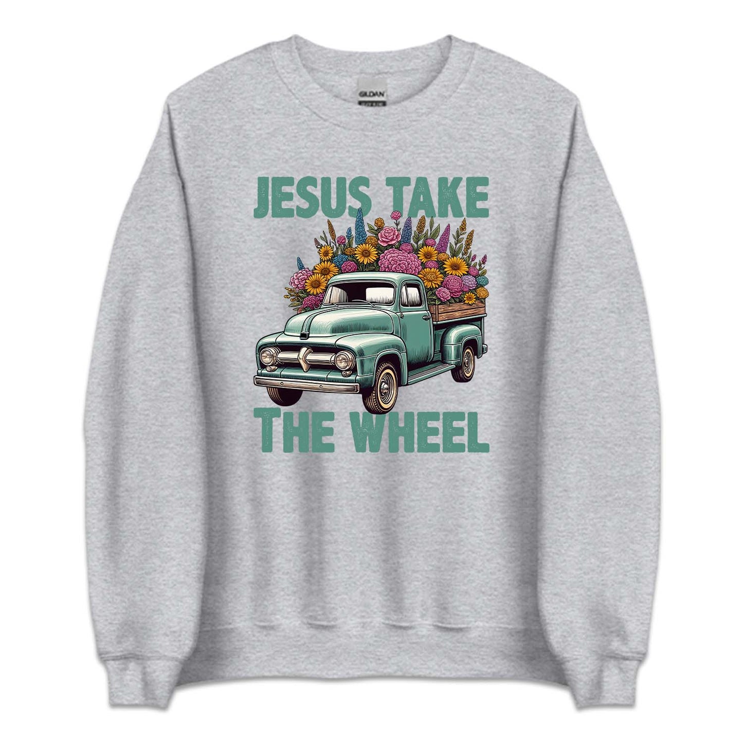 Jesus Take The Wheel Christian Floral | PRODUCT CODE: JSUTKHELCR