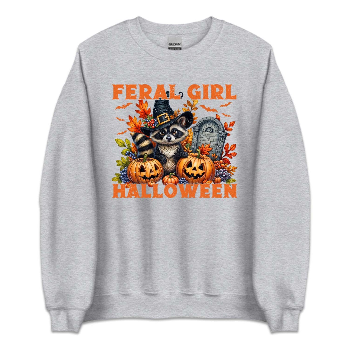 Feral Girl Halloween Spooky Raccoon Autumn Season | PRODUCT CODE: FRLGIHLWRC