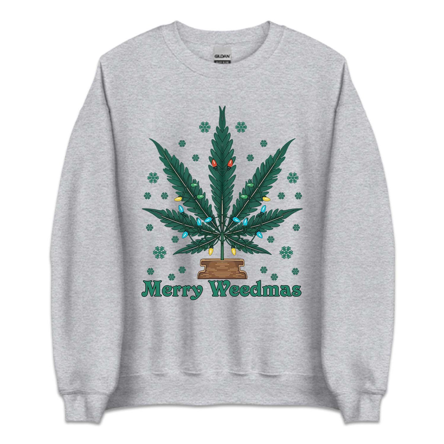 Christmas Merry Weedmas Cannabis Funny Weed Xmas | PRODUCT CODE: MRYWDMSCNB