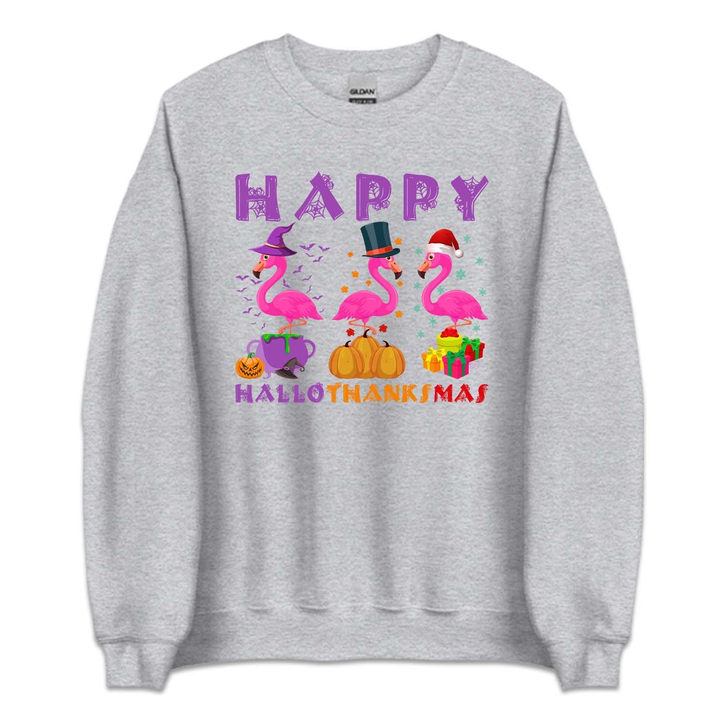 Flamingo Happy HalloThanksMas | PRODUCT CODE: HPLTKCFLMG