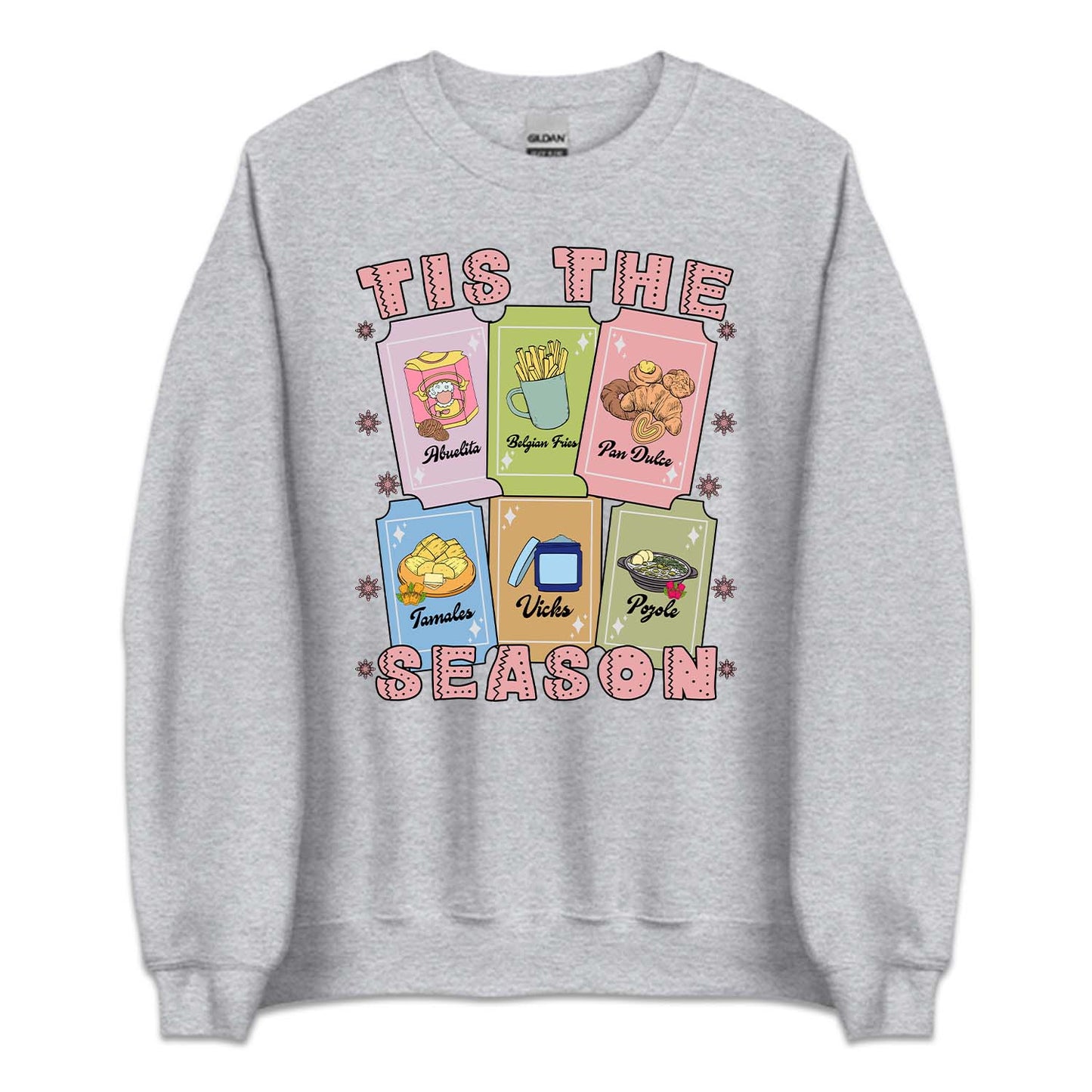 Tis The Season Mexican Christmas Festive Foods Holiday Cards Latina Xmas | PRODUCT CODE: MXNCHRMHLD