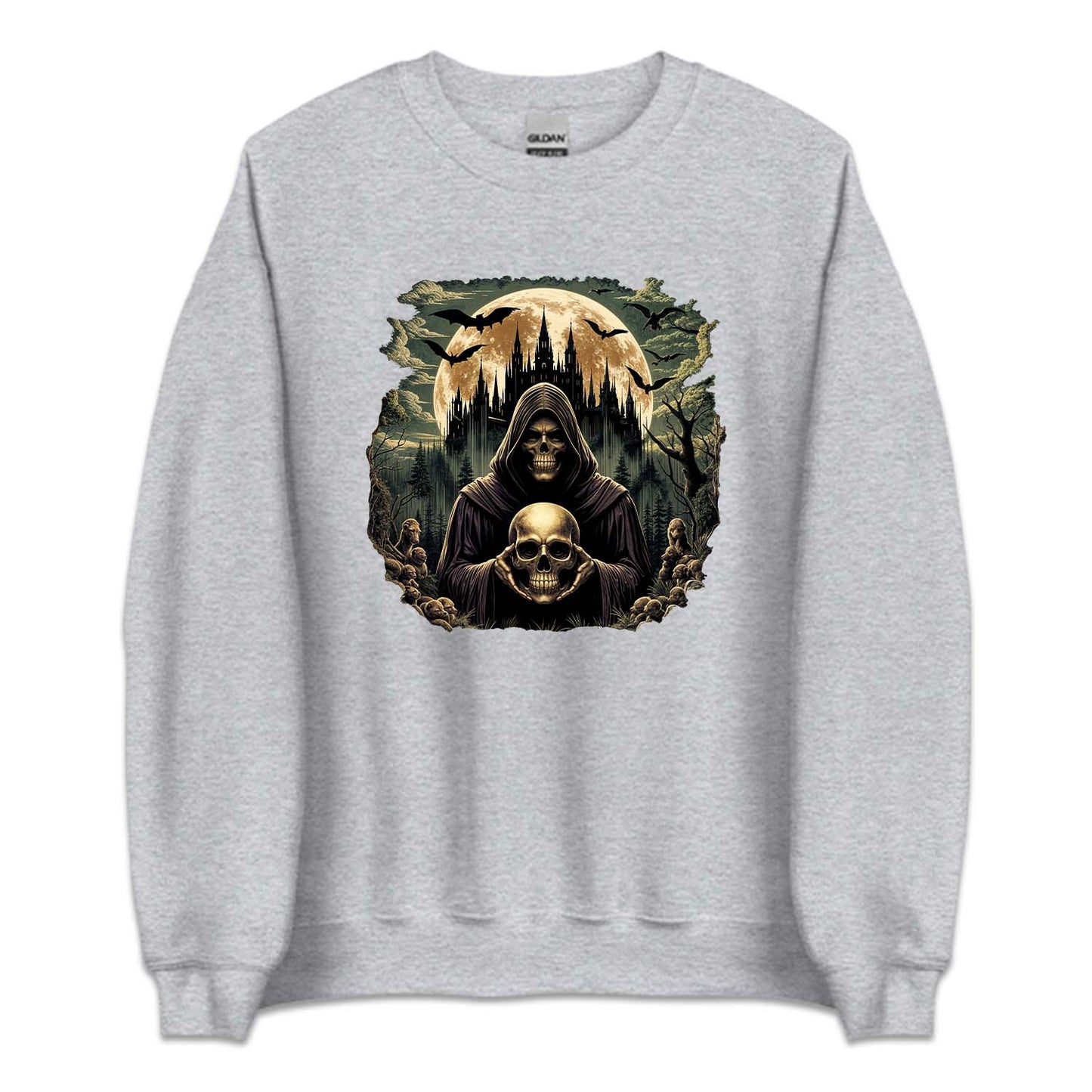 Vintage Skeleton Dark Gothic Castle | PRODUCT CODE: SKLTDKRAV