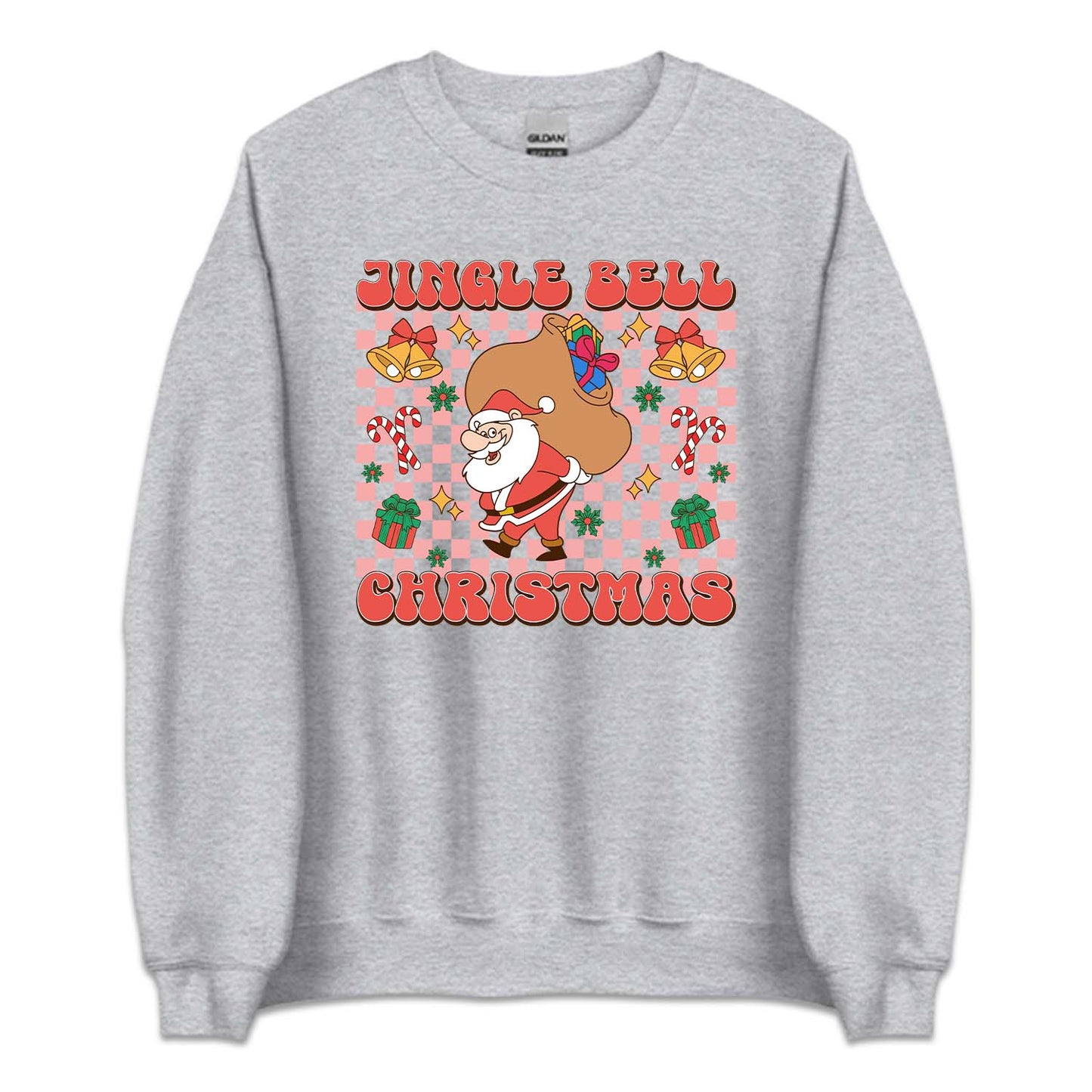 Christmas Jingle Bell Xmas Santa Claus with Bag of Gifts | PRODUCT CODE: JNGLBECHRST