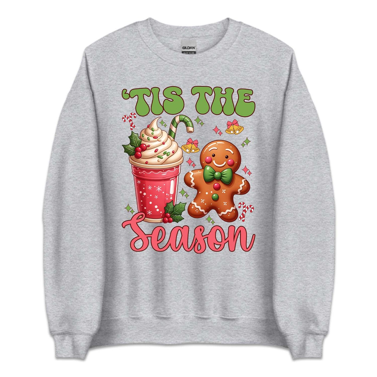 Tis The Season Pink Christmas Hot Cocoa Cup & Gingerbread Man Xmas | PRODUCT CODE: TSHEANOPKNCH