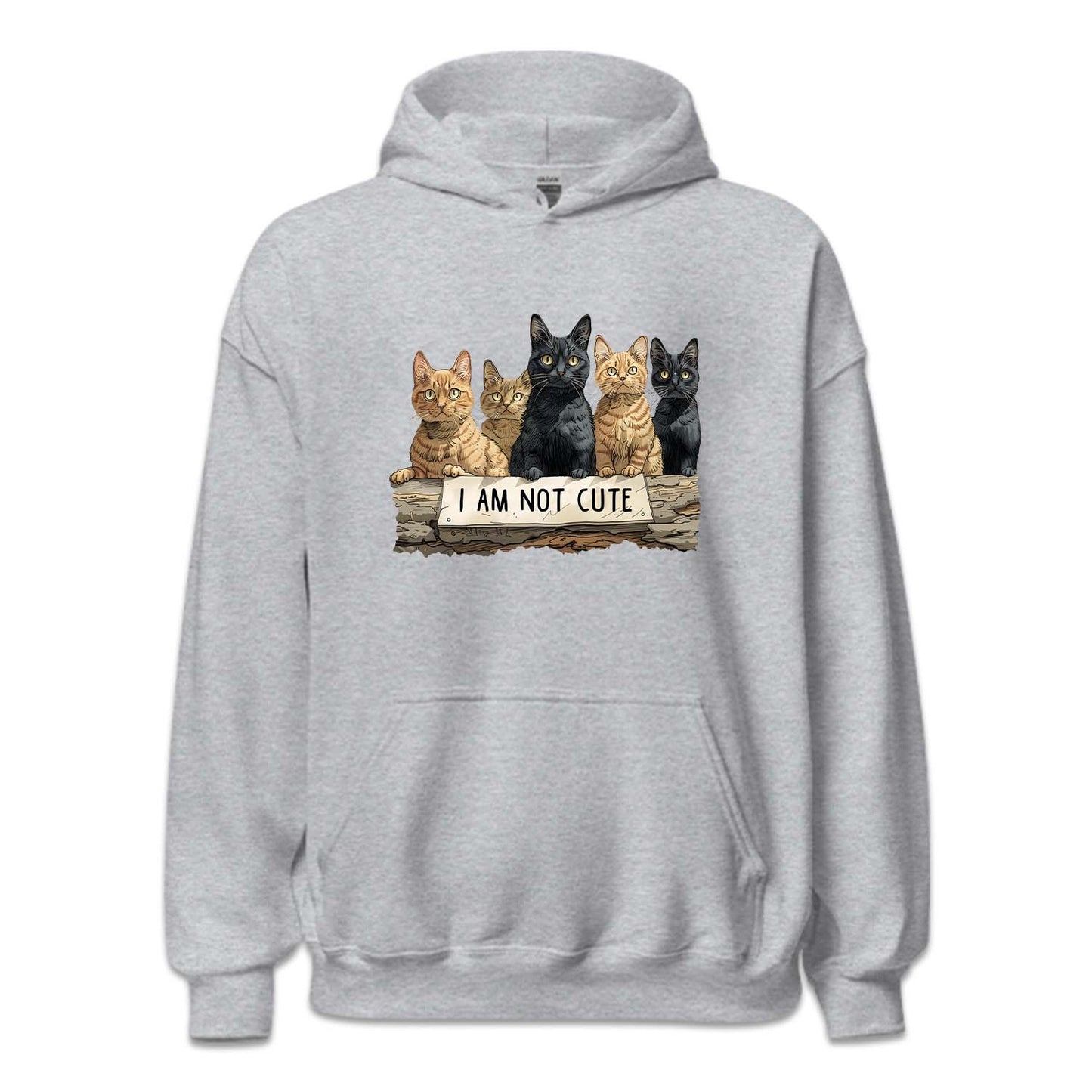 I Am Not Cute Sign Funny Five Cats | PRODUCT CODE: FVCTIMNTCG