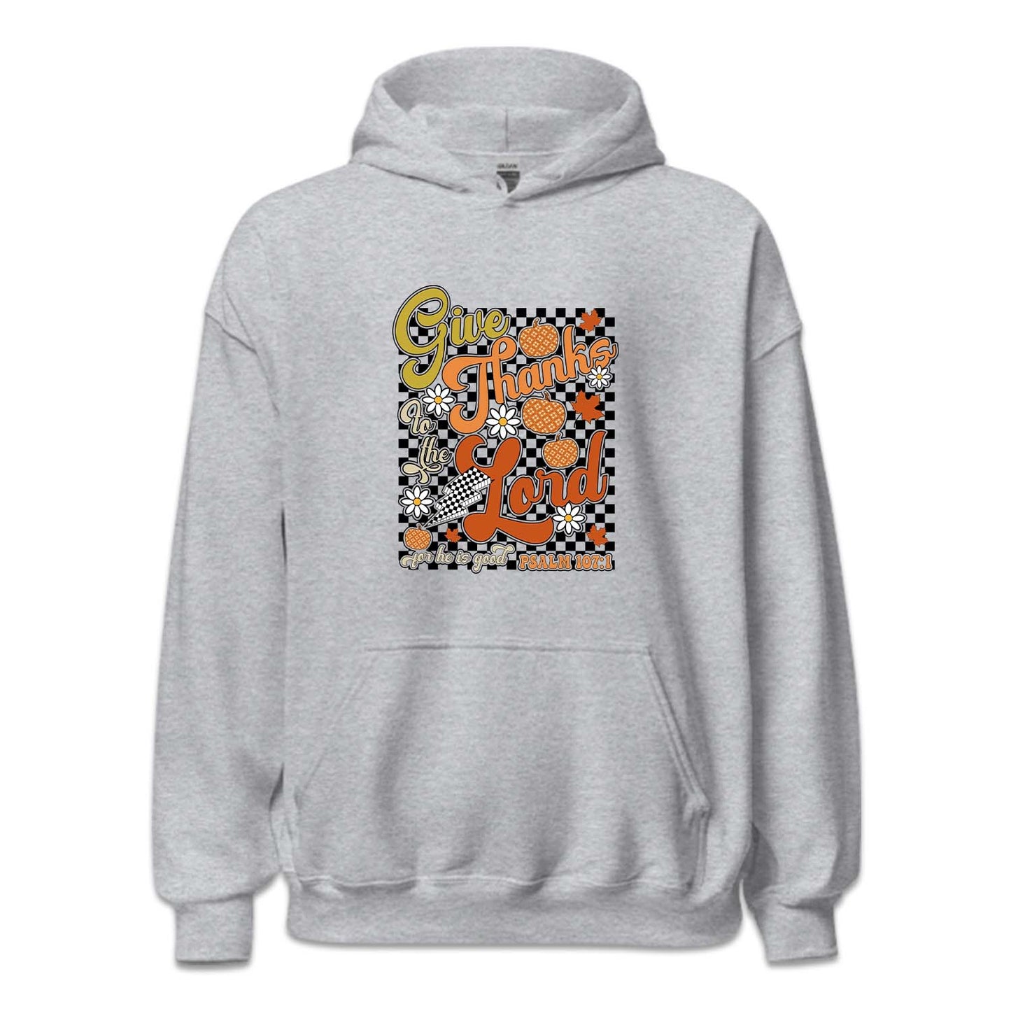 Give Thanks to the Lord Psalm 107:1 Floral Bible Verse Thanksgiving | PRODUCT CODE: GVTHNKLRDP