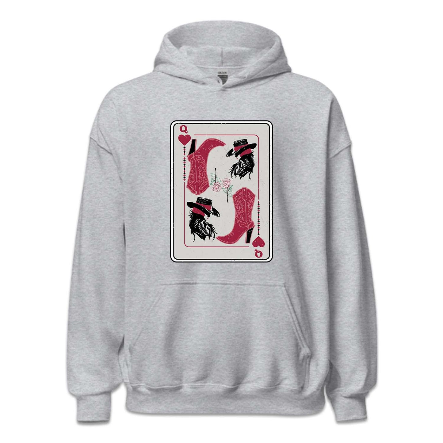 Western Cowgirl Queen of Hearts Poker Card | PRODUCT CODE: CWGQUNEHR