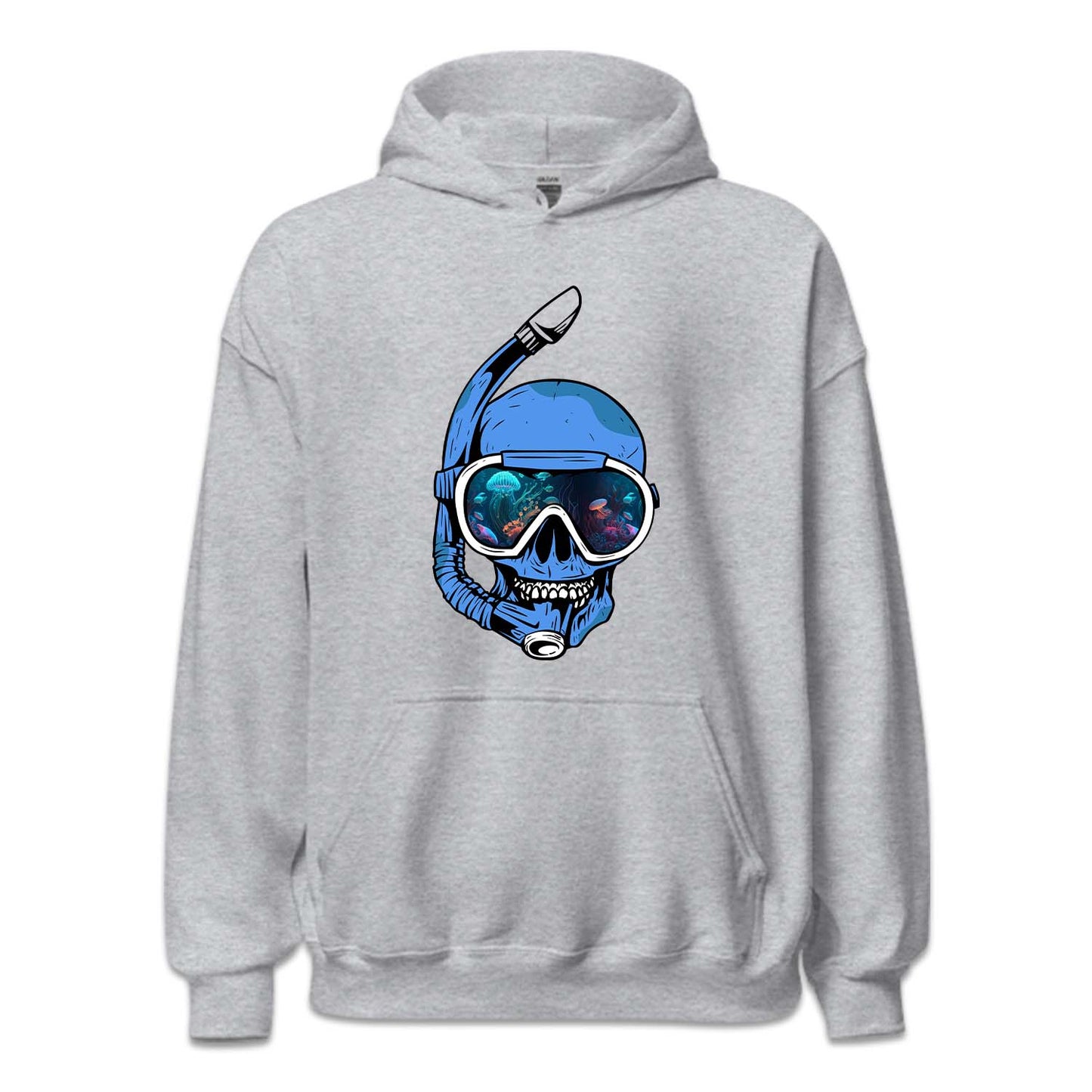 Psychedelic Snorkeling Skull Scuba Diver | PRODUCT CODE: PSYKLUSNO
