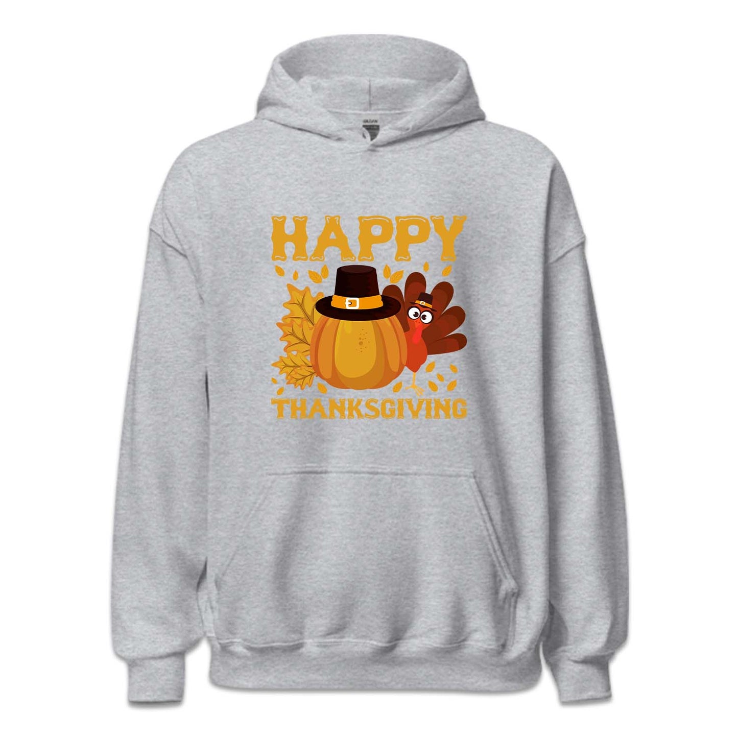 Happy Thanksgiving Pilgrim Pumpkin and Turkey Autumn Holiday | PRODUCT CODE: HPYTHNKPUK