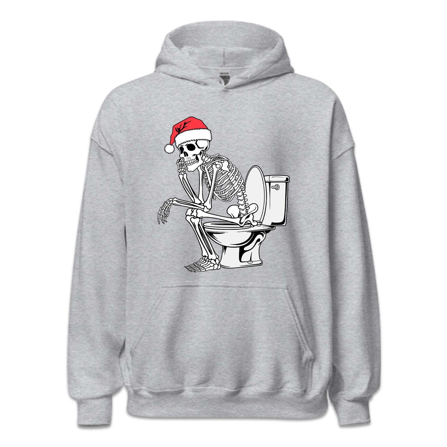 Christmas Skeleton on Toilet Dark Humor Sarcastic Xmas | PRODUCT CODE: SKLTCHRMOLW