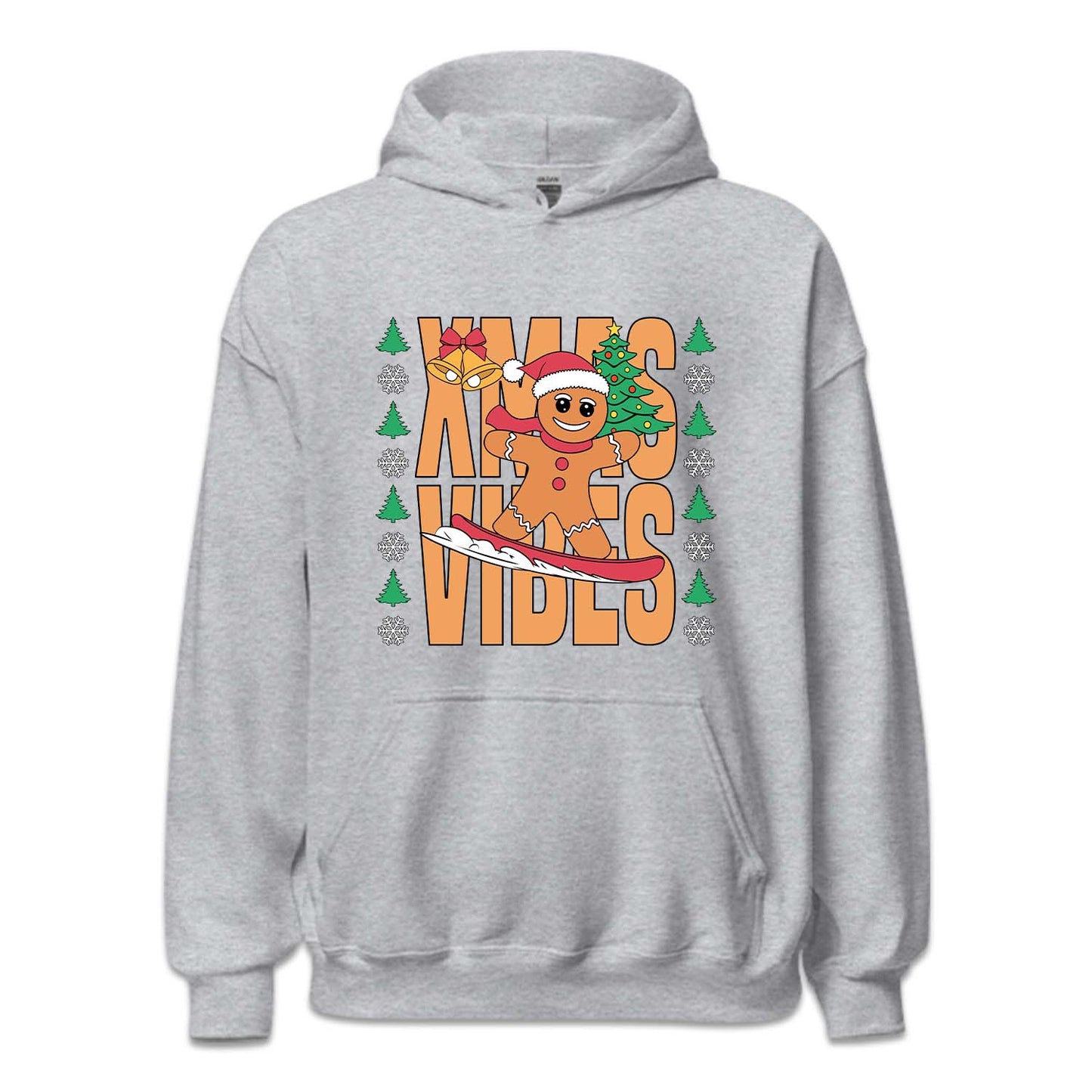 Christmas Gingerbread Man Snowboarding Xmas Vibes | PRODUCT CODE: GNRBDMSWNO