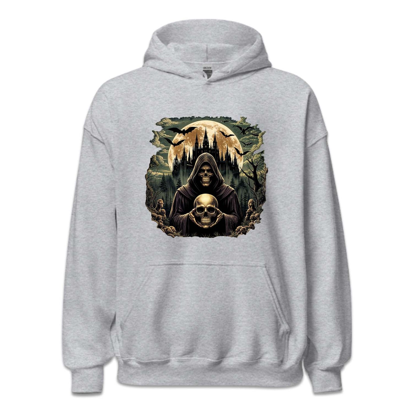 Vintage Skeleton Dark Gothic Castle | PRODUCT CODE: SKLTDKRAV