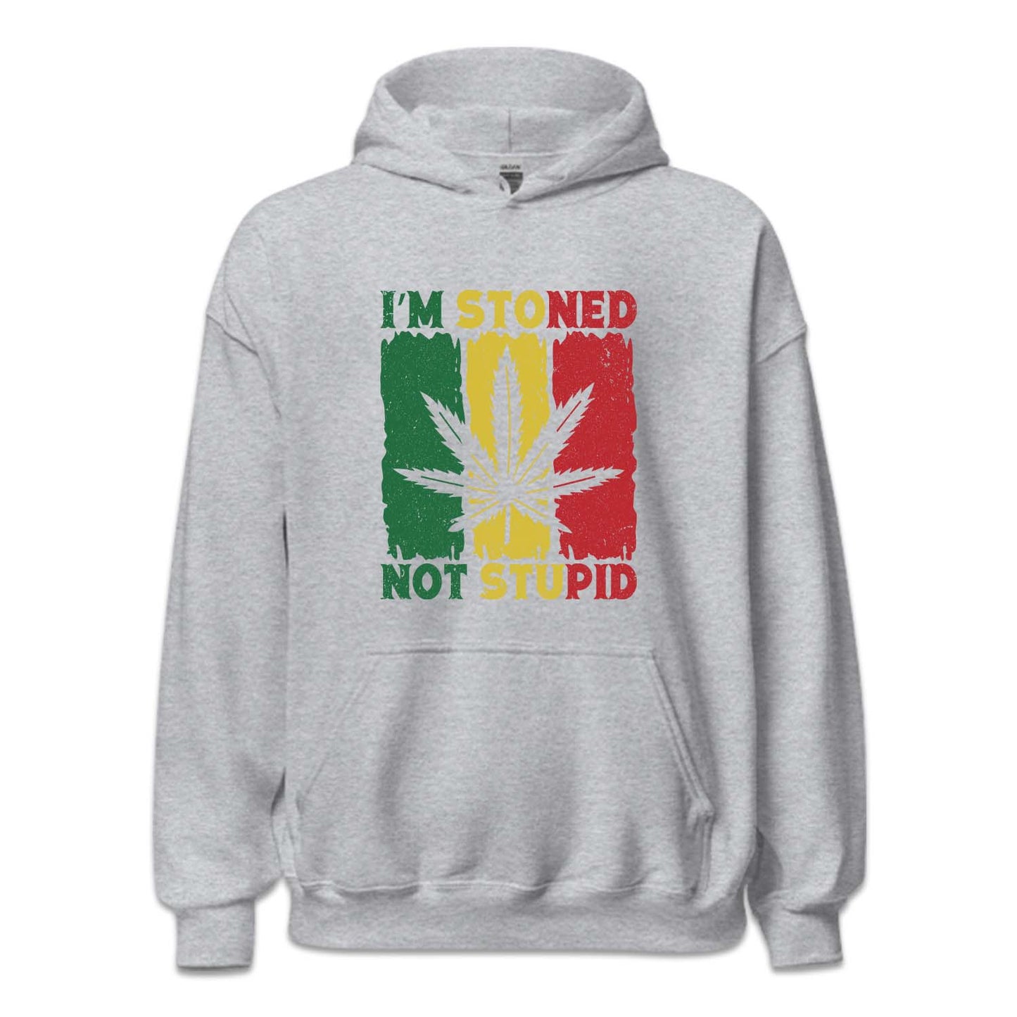 Cannabis Marijuana I'm Stoned Not Stupid THC Weed Funny Pothead | PRODUCT CODE: STNDPUCNVB
