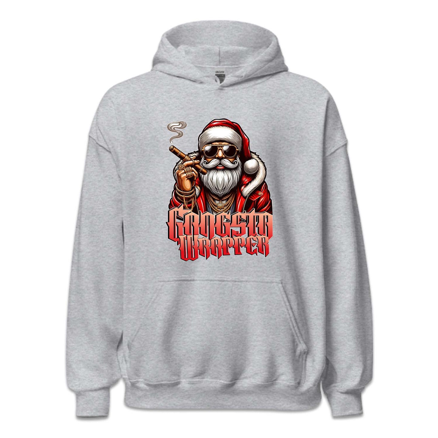 Gangsta Wrapper Christmas Santa Claus Smoking Cigar Xmas | PRODUCT CODE: GNSTWRPSMK
