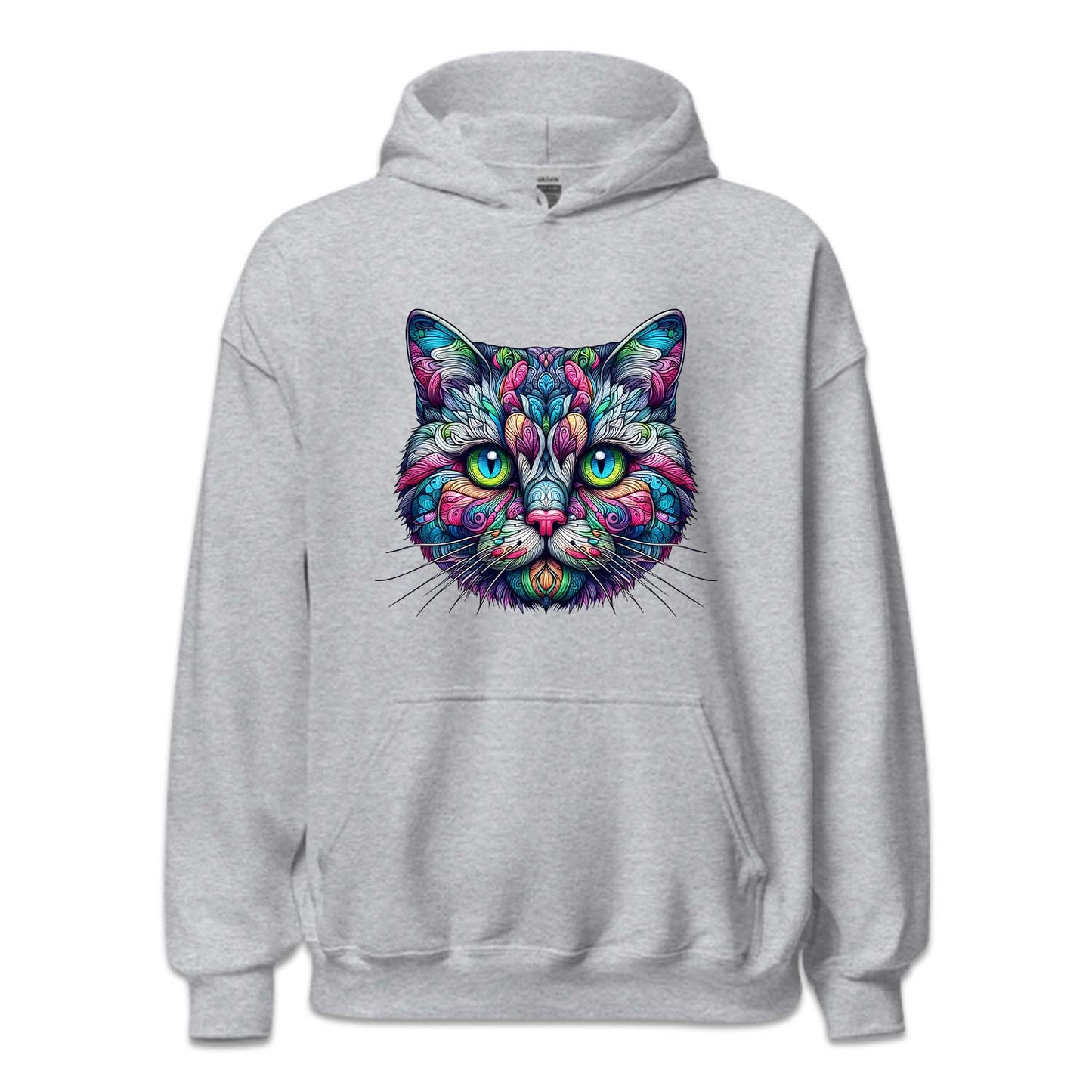 Psychedelic Colorful American Shorthair Cat | PRODUCT CODE: AMRCNSHRTP