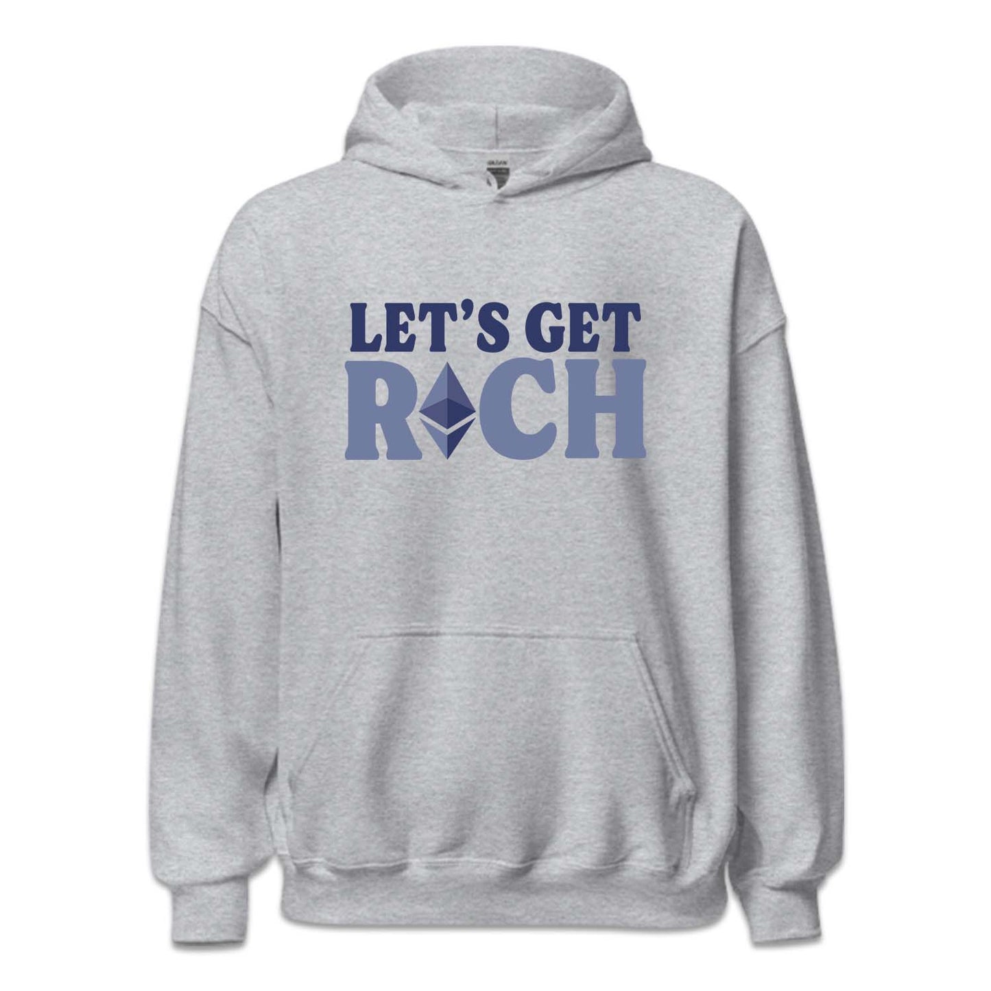 Let's Get Rich Ethereum ETH Cryptocurrency Bitcoin Merch | PRODUCT CODE: LTGERCHETM